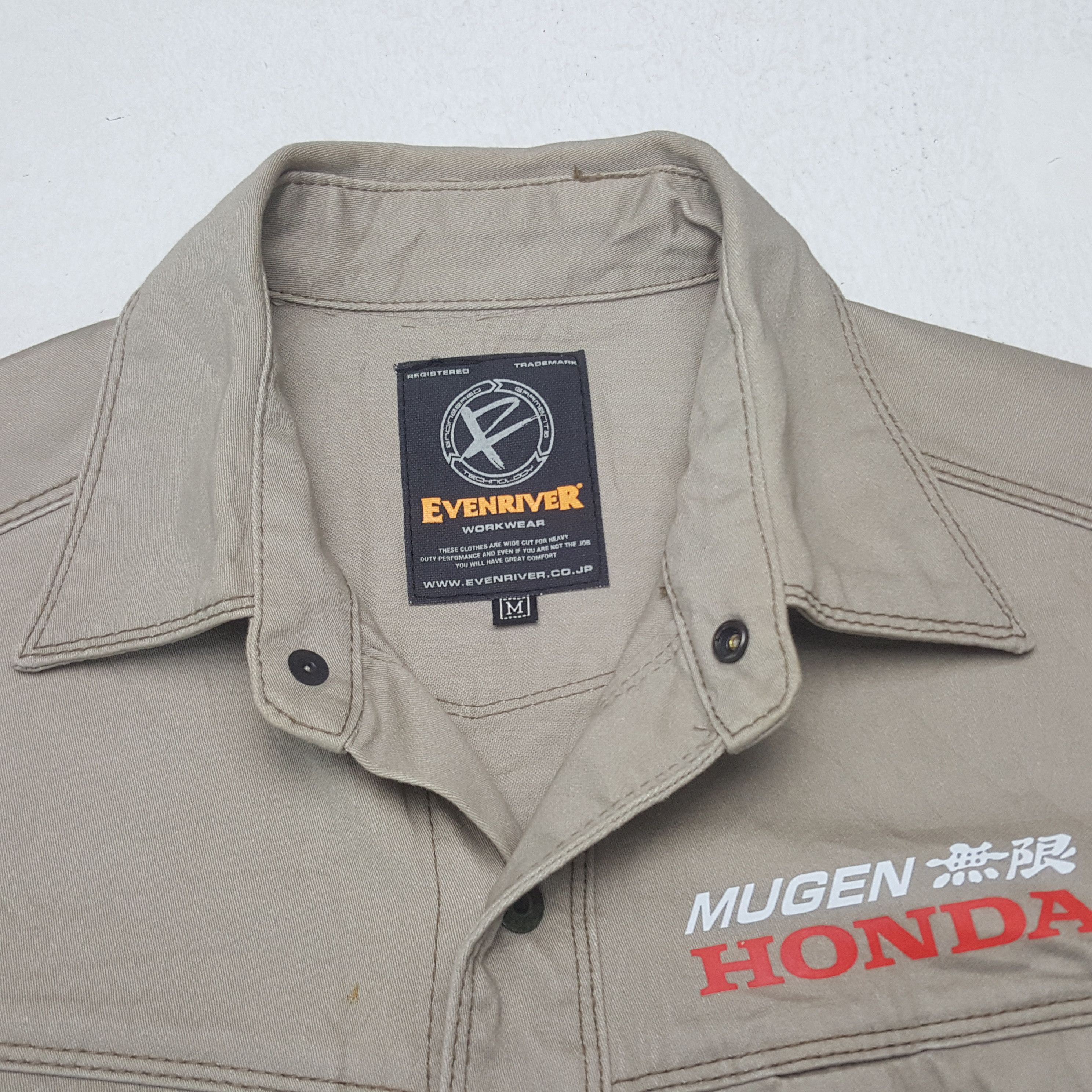 Honda × Japanese Brand × Vintage Vintage Mugen Honda Custom Worker Japan Button Clip Jacket Size US S / EU 44-46 / 1 - 5 Thumbnail