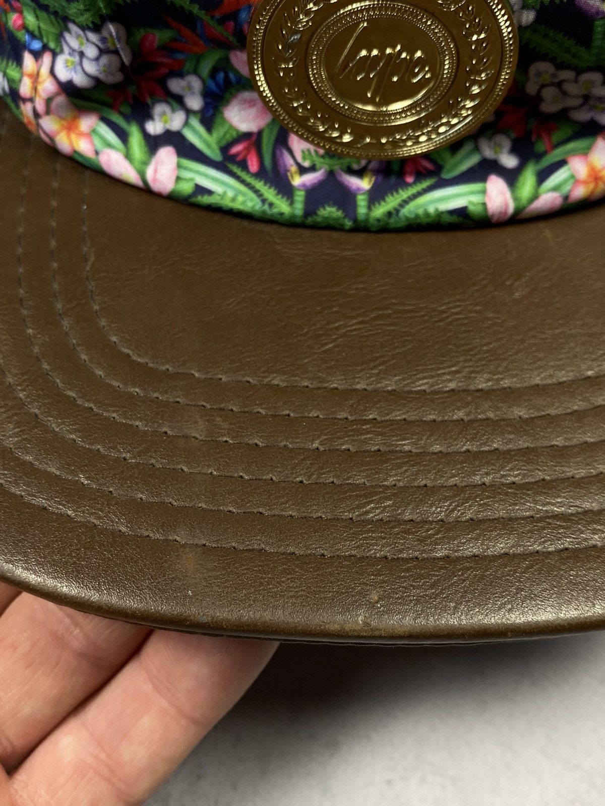 Other Hype Over Print Floral 5 Panel Cap hipster y2k Size ONE SIZE - 5 Thumbnail