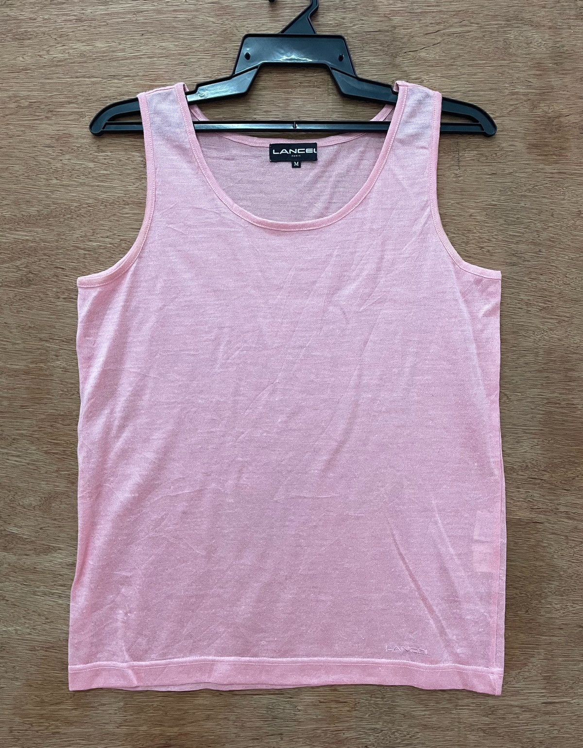 Lancel × Vintage VINTAGE LANCEL PINK CROP TOP Size M / US 6-8 / IT 42-44 - 1 Thumbnail