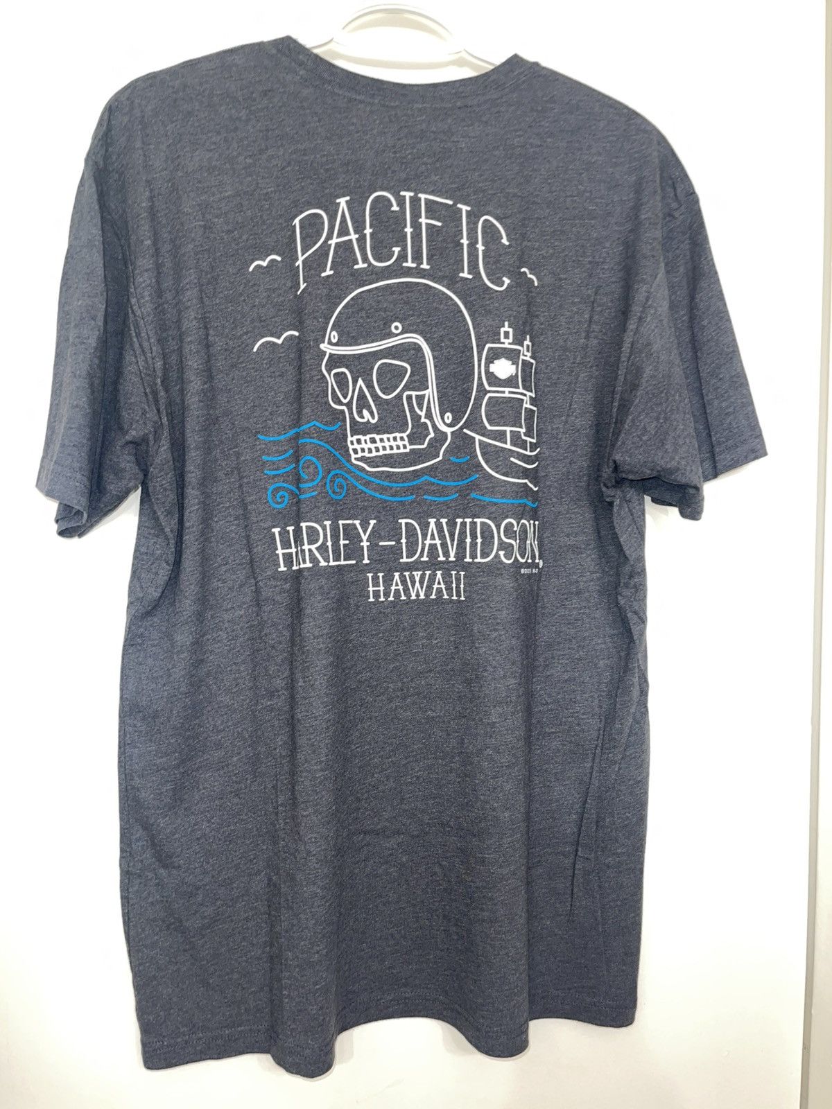 Harley Davidson Harley-Davidson Pacific Skull tee size Large Grey Size US L / EU 52-54 / 3 - 1 Thumbnail