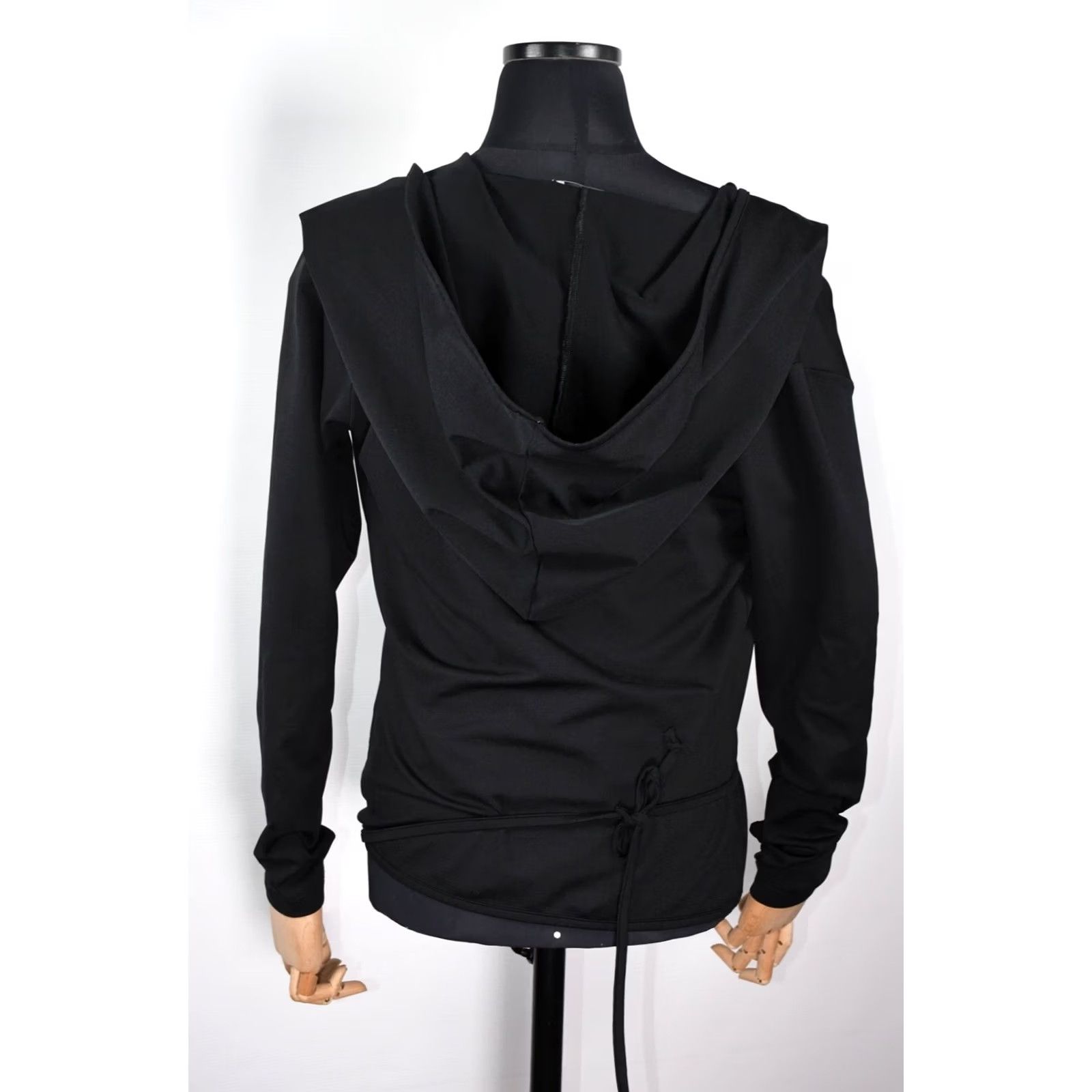 Vintage Ivan Grundahl Copenhagen Stretch Wrap Hoodies Jacket M Women Black Size M Size M / US 6-8 / IT 42-44 - 2 Thumbnail
