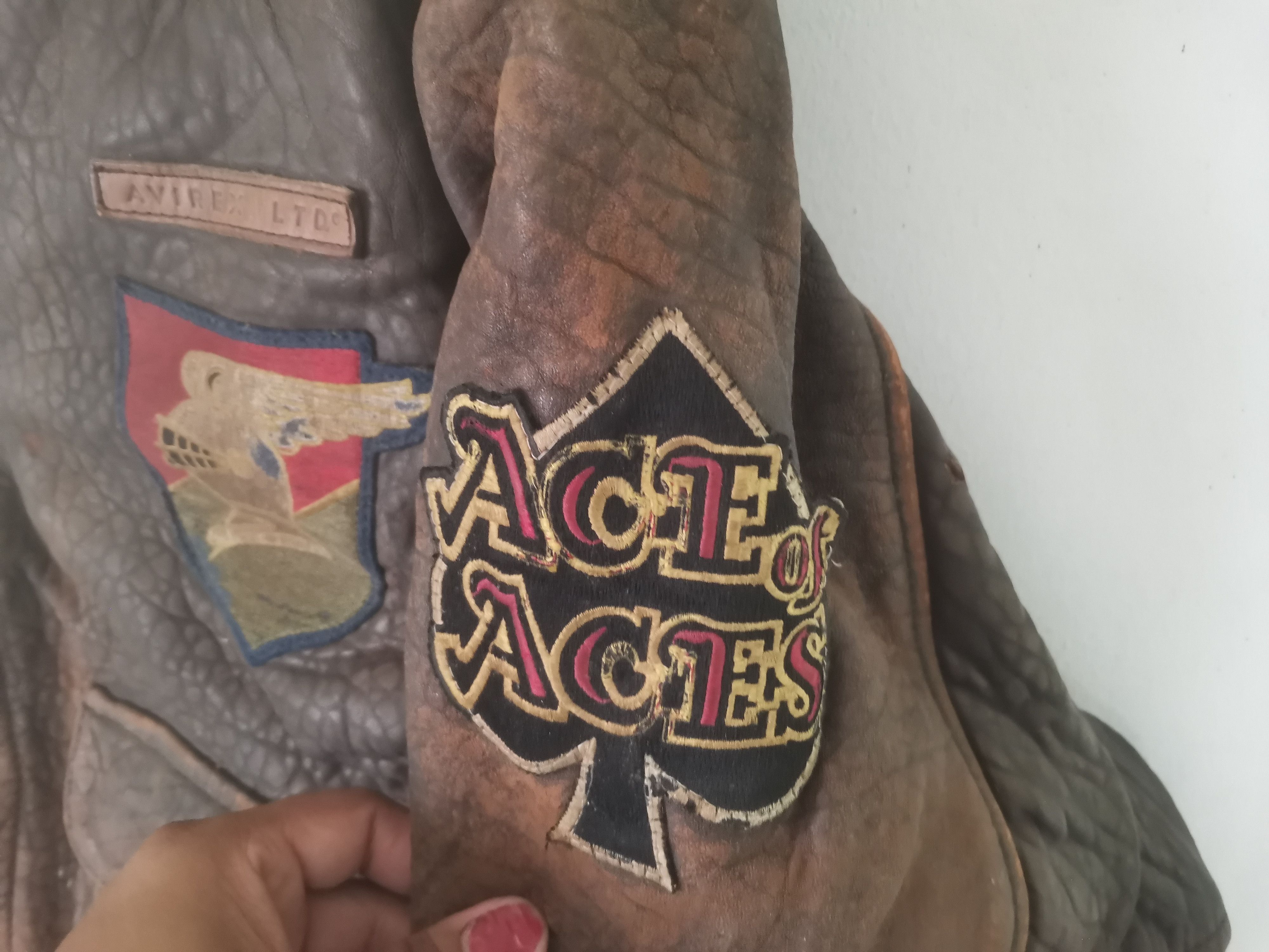 Avirex × Vintage Vintage AVIREX Ace Of Aces Dick bong leather jacket Size US M / EU 48-50 / 2 - 11 Thumbnail
