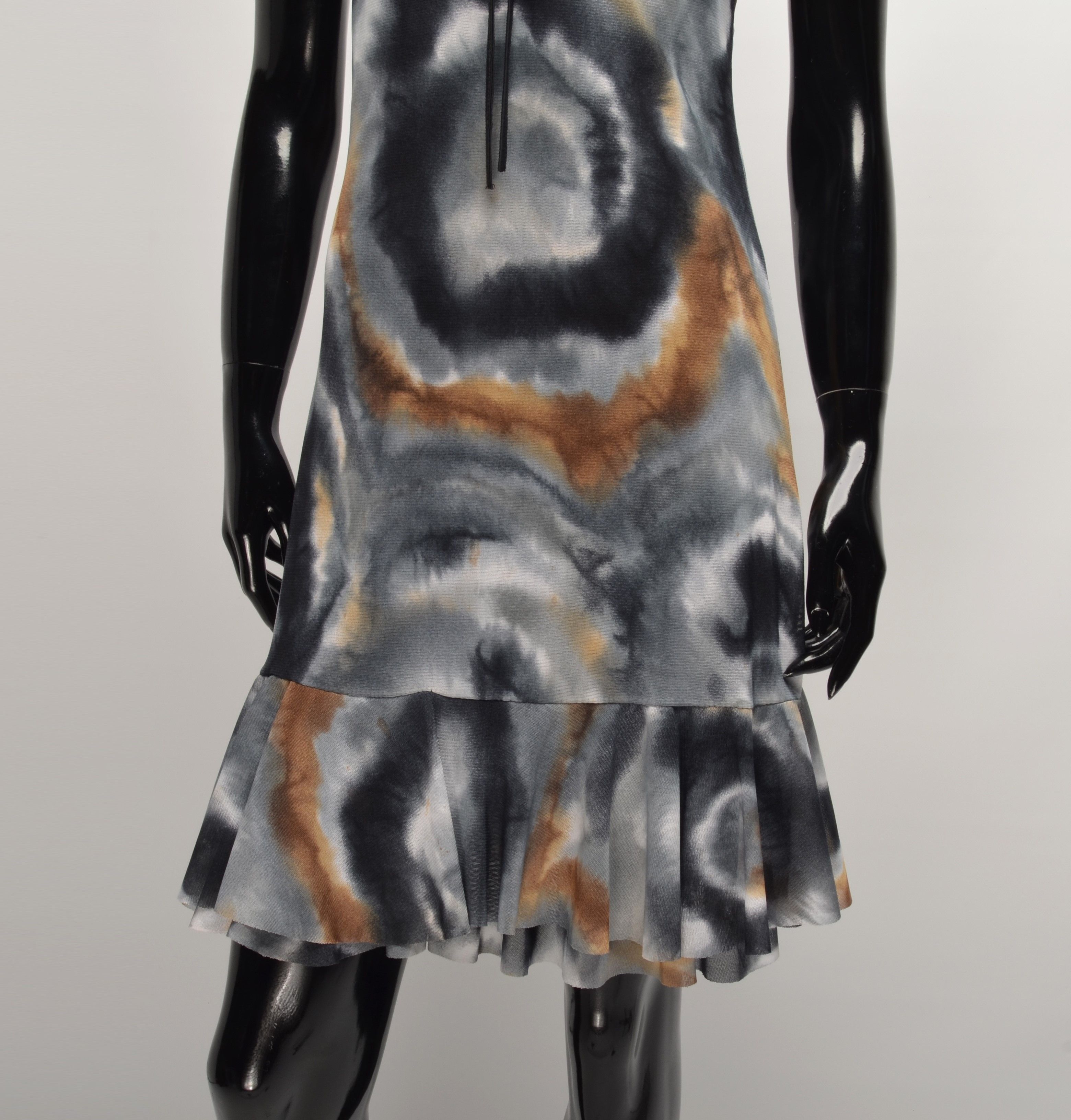 Vintage Vintage Vegas Paris Y2K Tie Dye Grunge Mini Mesh Dress Size S / US 4 / IT 40 - 3 Thumbnail