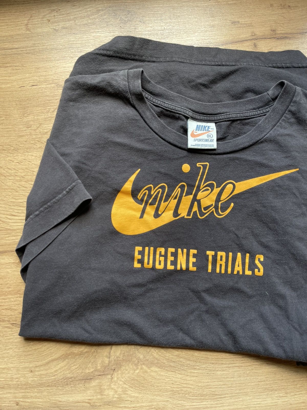Nike × Vintage 90’s Nike Limited Issue Eugene Trials Vintage big logo Size US XL / EU 56 / 4 - 5 Thumbnail