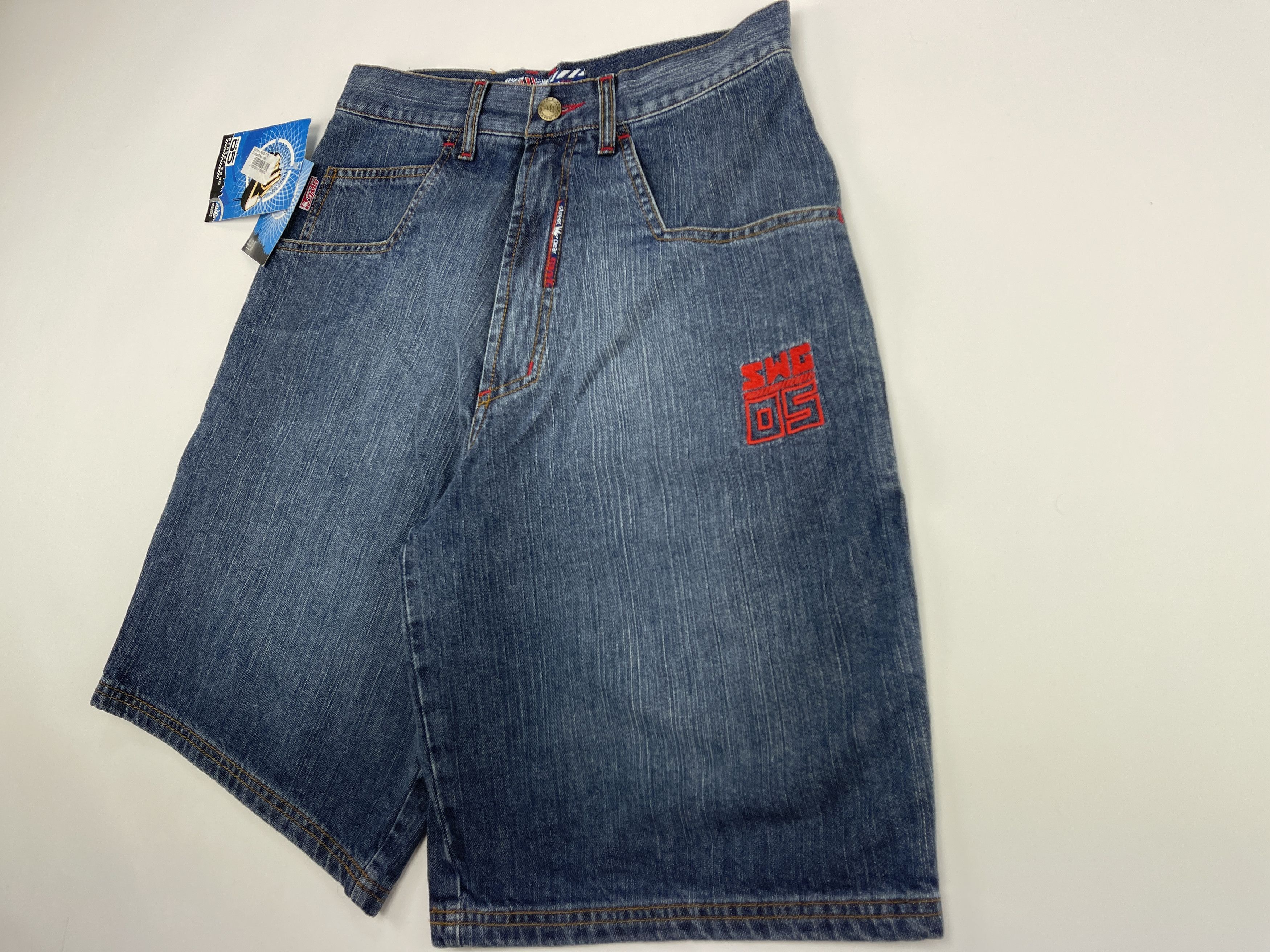 Vintage SWG Street War Gear jeans shorts vintage hip hop 90s size 30 Size US 30 / EU 46 - 10 Thumbnail