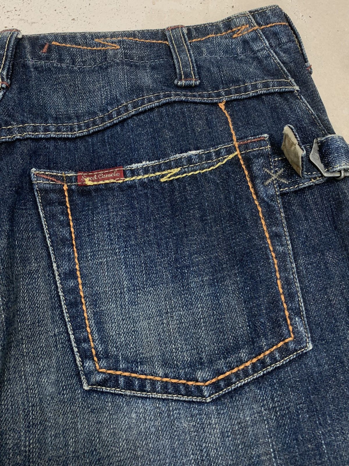20471120 × Japanese Brand Sweet Camel Flare Kapital Style Whisker Distressed Denim Size US 28 / EU 44 - 16 Thumbnail