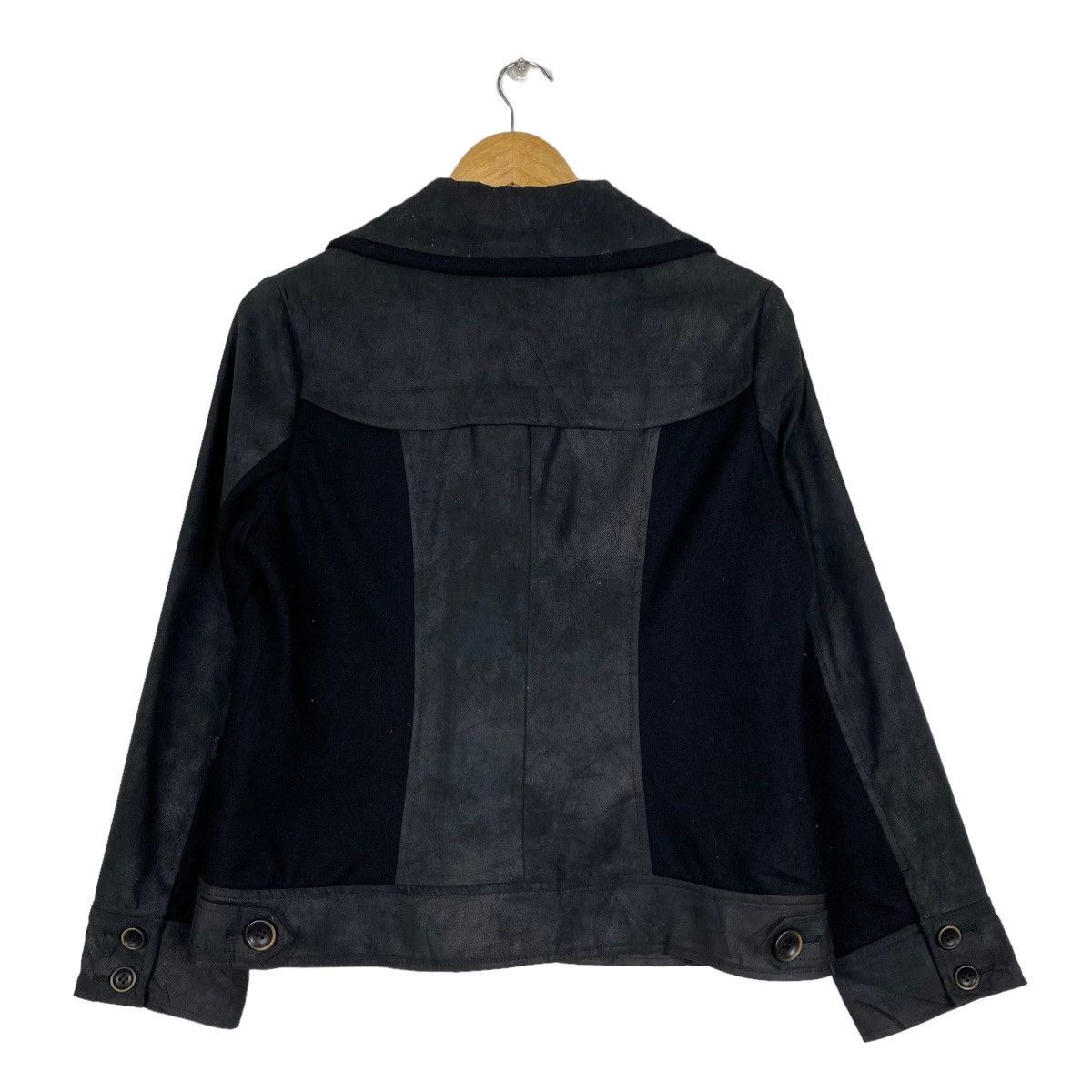 Kansai Yamamoto Kansai Bis Patchwork Cropped Jacket Size US M / EU 48-50 / 2 - 10 Thumbnail