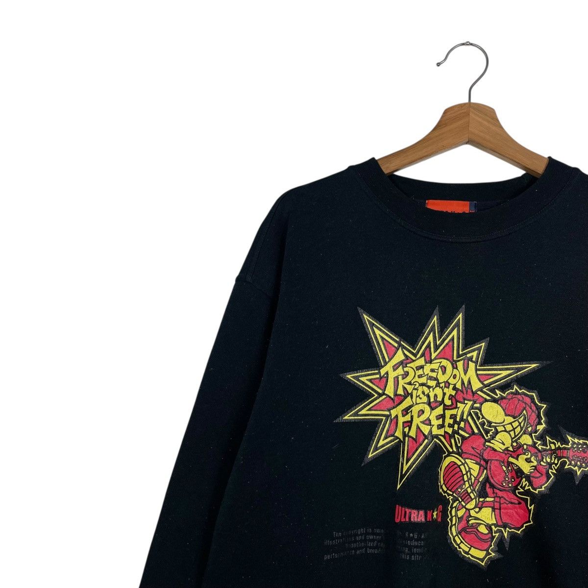 Japanese Brand Ultra KG Freedom Isn't Free Big Logo Sweatshirt Size US L / EU 52-54 / 3 - 6 Thumbnail