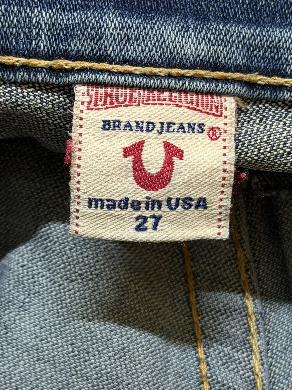 True Religion Vintage Usa 90s True Religion Mud Wash Faded Wide Leg Flared Size US 30 / EU 46 - 9 Thumbnail