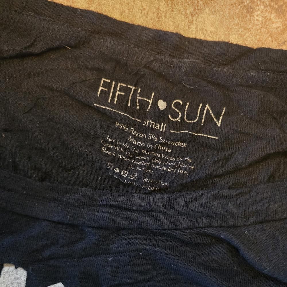 Designer Black Sunflower FS Short Sleeve Size S / US 4 / IT 40 - 3 Thumbnail