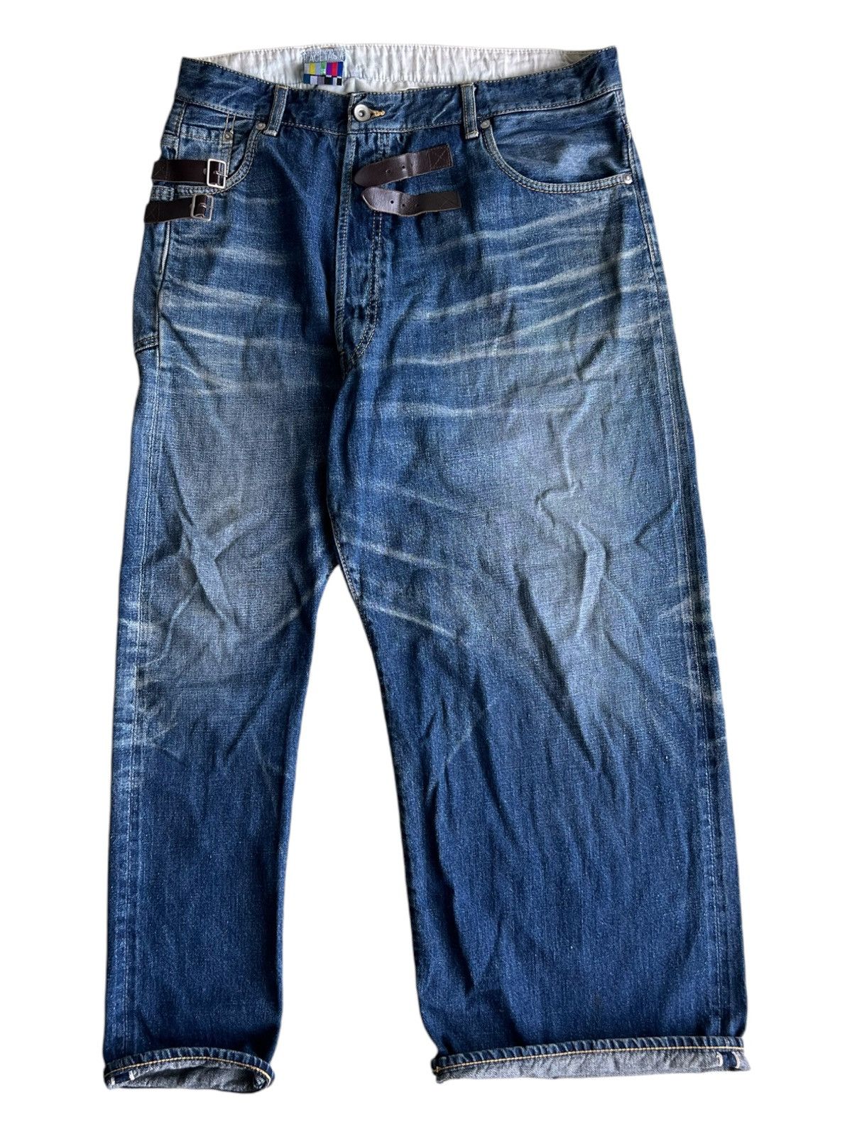 Facetasm ARCHIVE SS16 Facetasm Asymmetrical Unusual Cut Selvage Denim Size US 32 / EU 48 - 2 Thumbnail