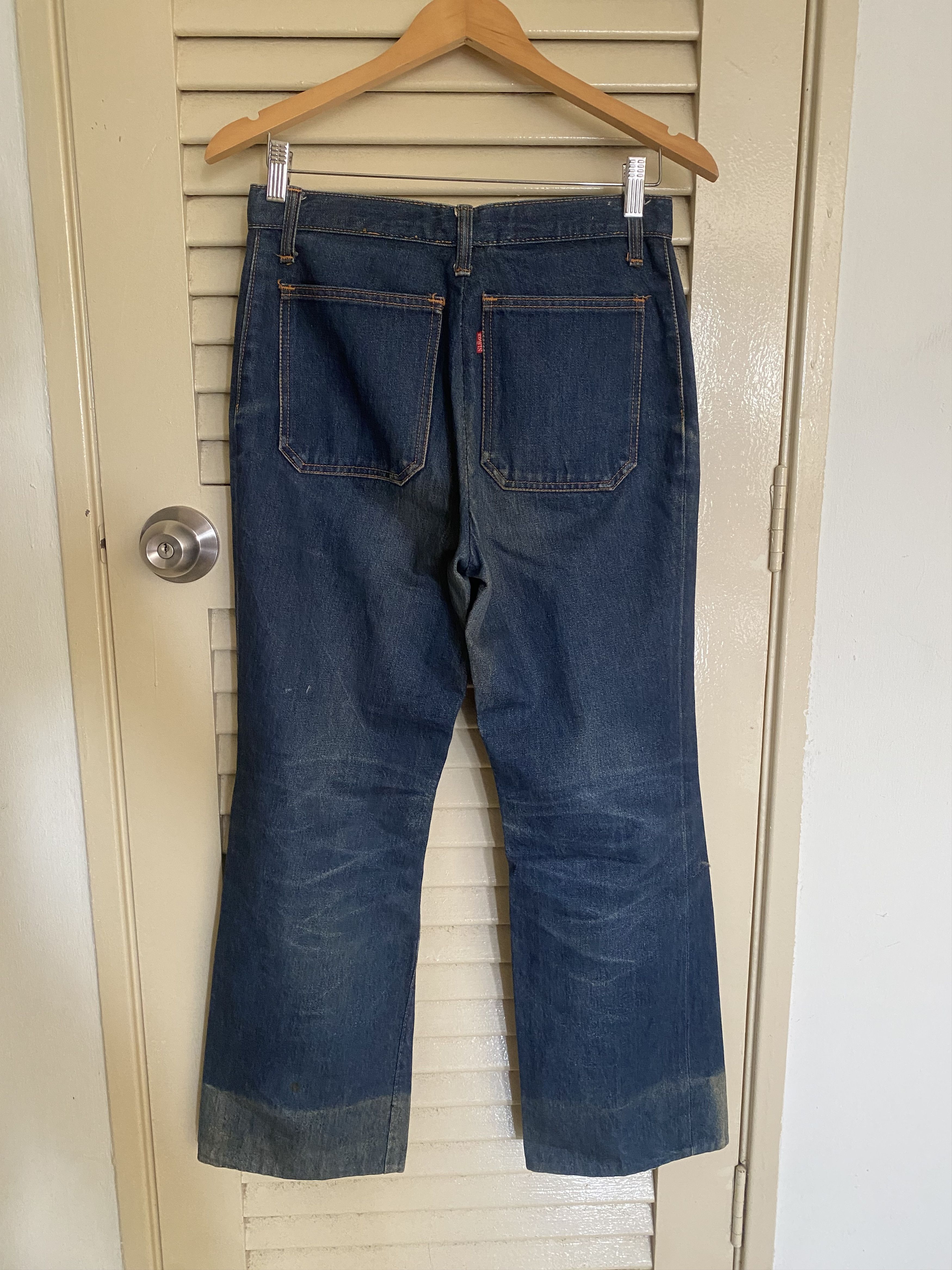 Edwin Vintage 70s Edwin Bell Bottom Flare Bush Jeans Size US 29 - 2 Thumbnail