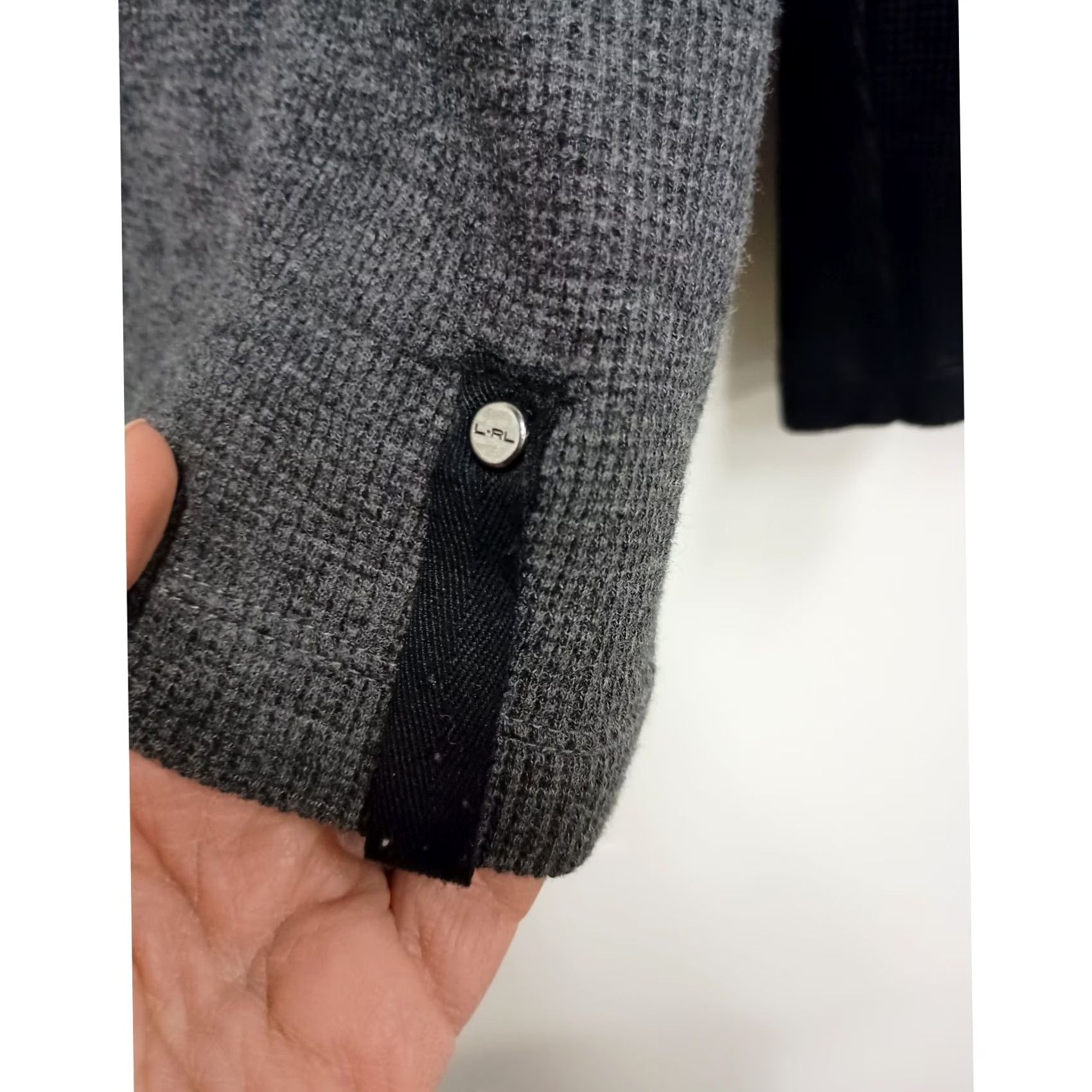 Ralph Lauren Lauren Active Ralph Lauren Quarter Zip Thermal Top Womens Large Black Red Preppy Size L / US 10 / IT 46 - 6 Thumbnail