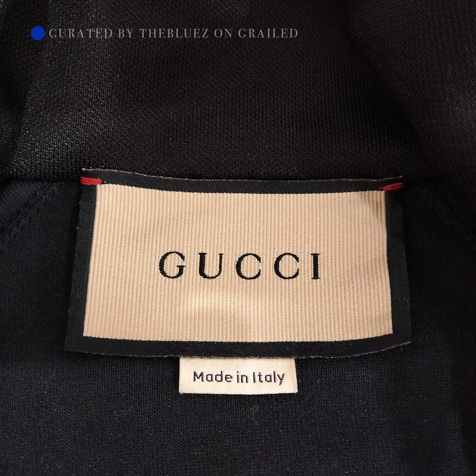 Gucci Logo Stripe Track Jacket in Black Size US XS / EU 42 / 0 - 1 Thumbnail