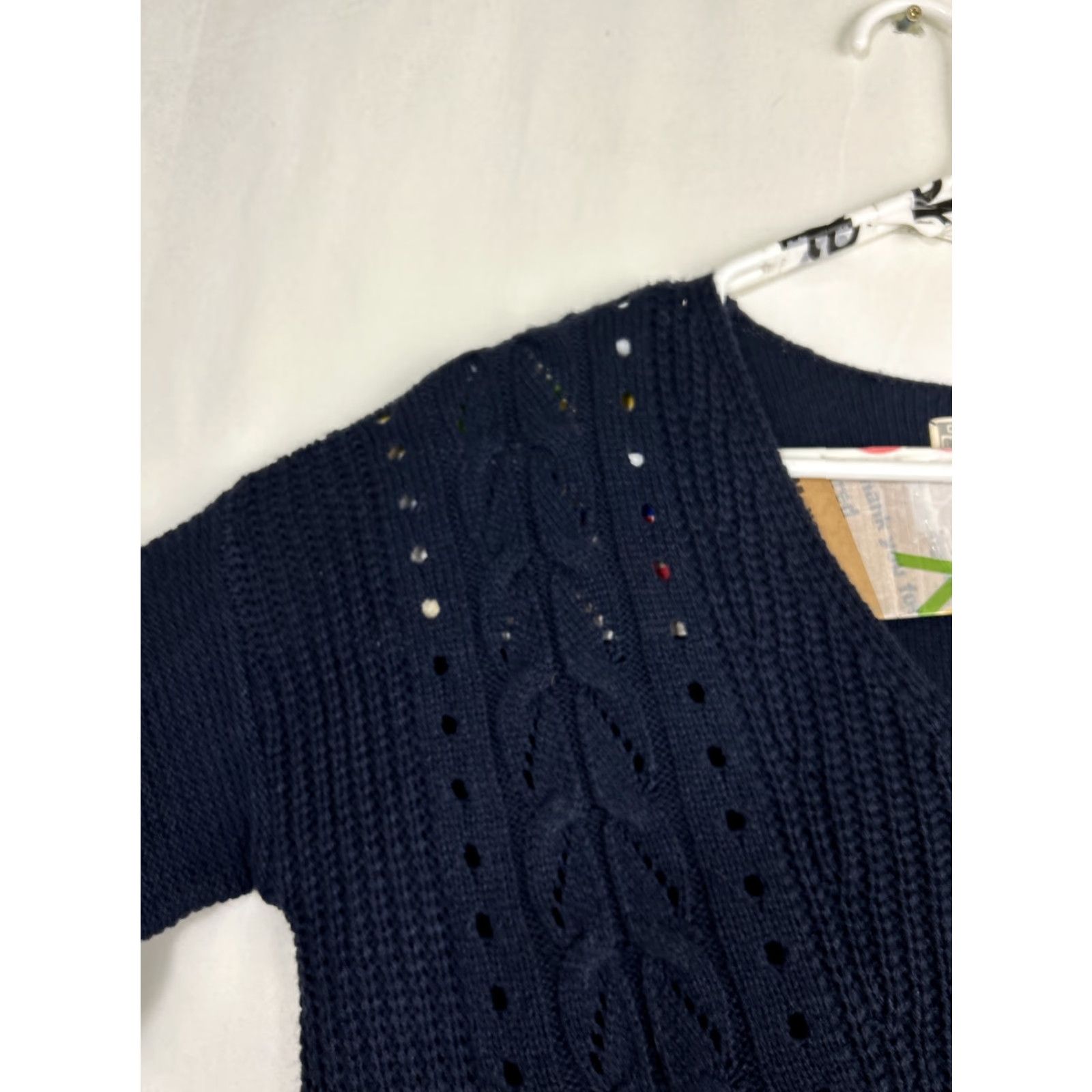Converse Converse One Star Womens Sweater V-Neck Pullover Navy Blue M Size M / US 6-8 / IT 42-44 - 7 Thumbnail