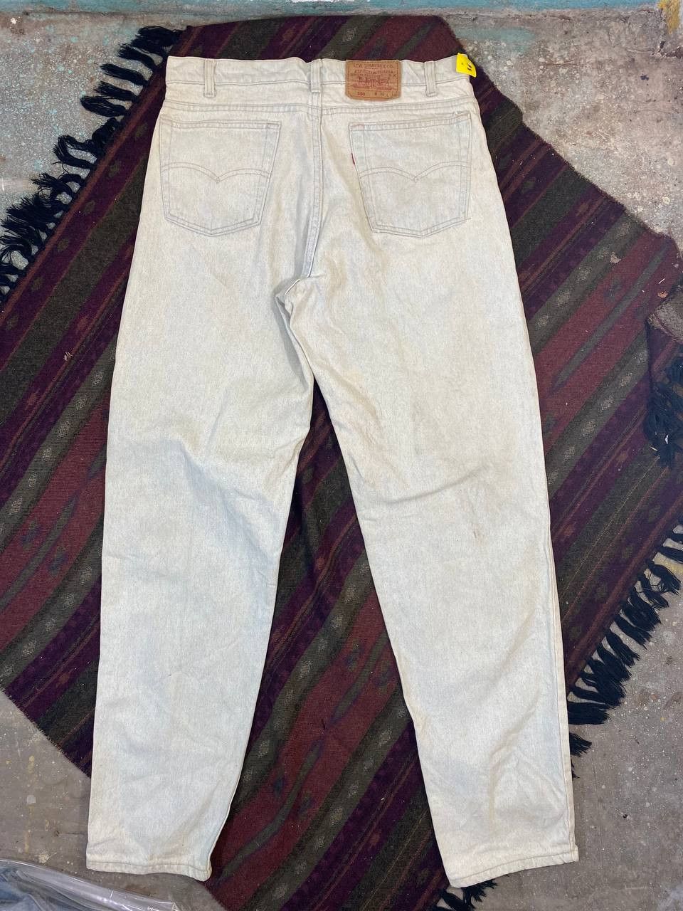Levi's vintage levis 550 irregular acid wash denim Size US 35 - 1 Thumbnail