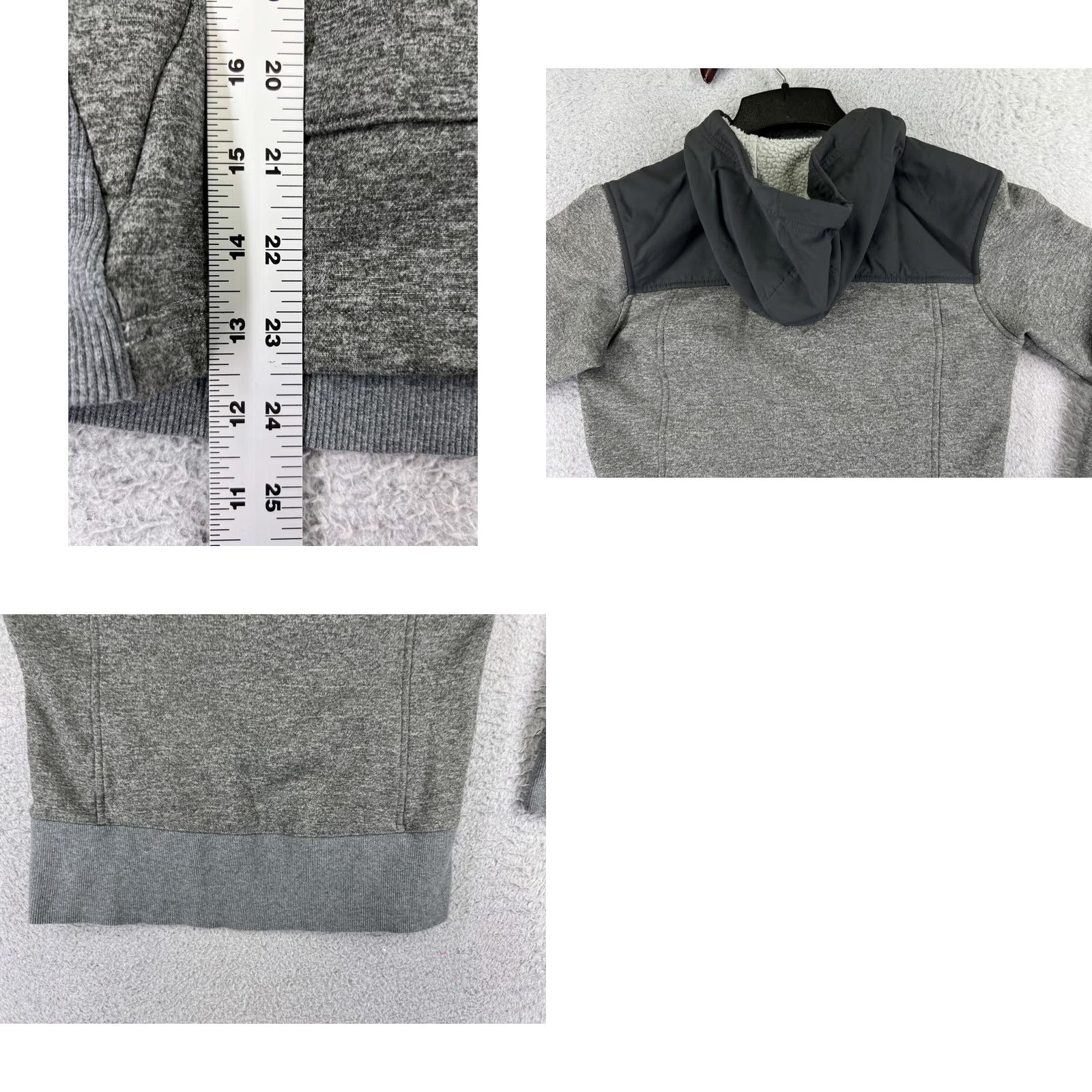 The North Face The North Face Sweater Womens Small Gray Hoodie 1/2 Zip Fleece Lined Polyester Size S / US 4 / IT 40 - 9 Thumbnail