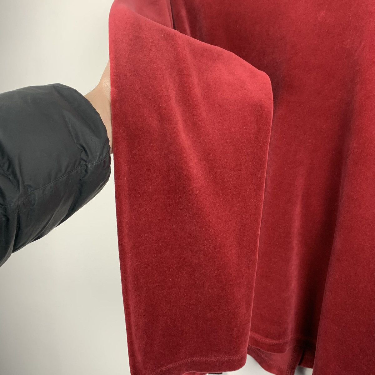 Gudrun Sjoden Velour Cardigan Size M Red Avant Garde