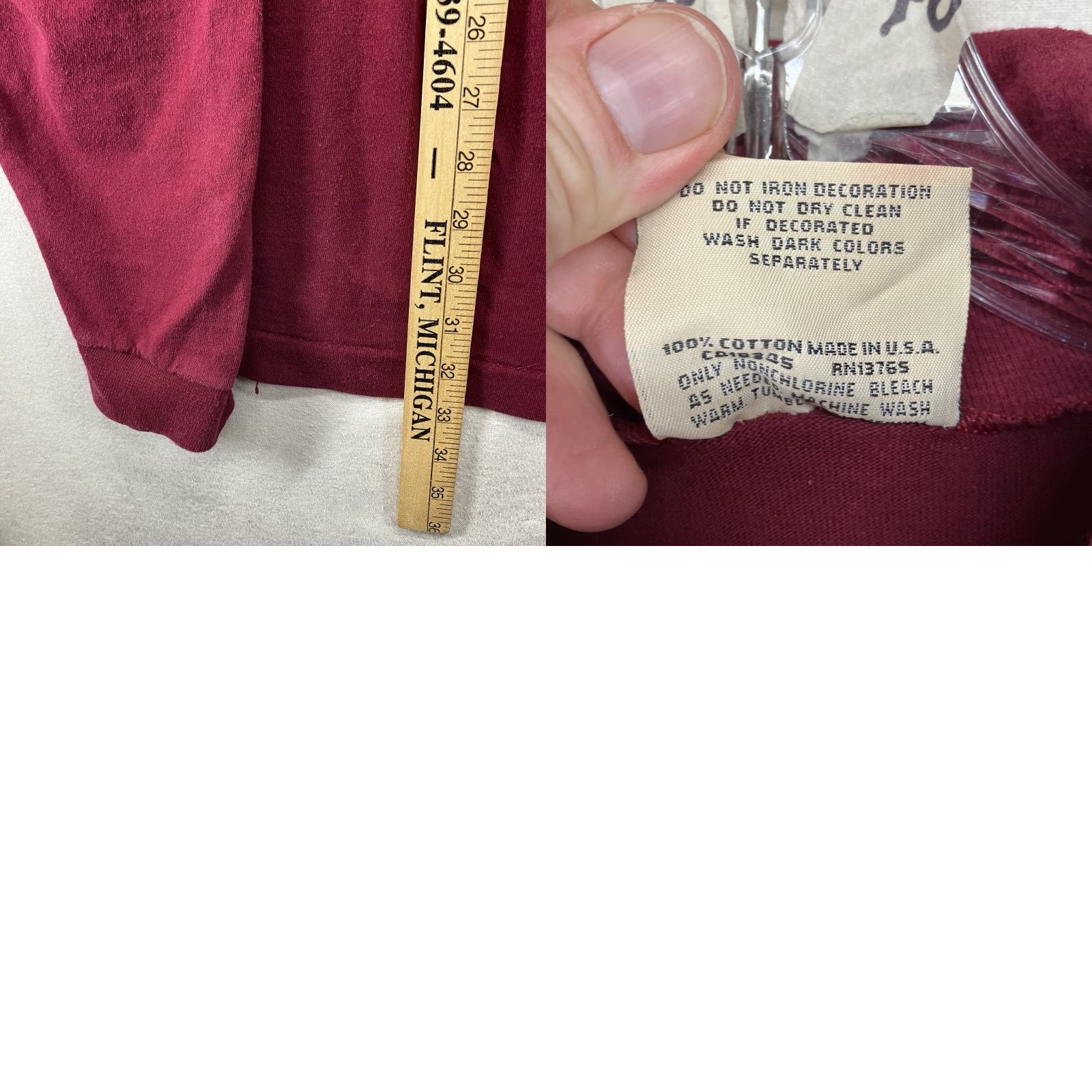 Vintage VINTAGE Northwest Territory T-Shirt Mens XL Burgundy Mock Neck Long Sleeve All Cotton Solid 80s 90s Grunge Retro Outdoor Classic Shirts Mens Size US XL / EU 56 / 4 - 11 Thumbnail