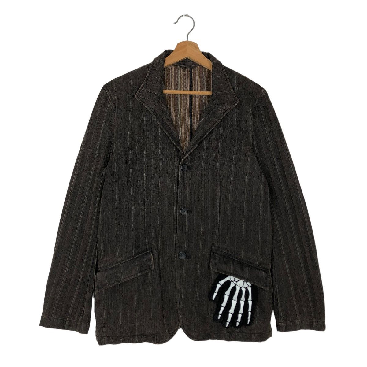 Japanese Brand 🔥BIKER HICKORY CHORE JACKET LOUIS CHAVLON ISSEY MIYAKE Size US M / EU 48-50 / 2 - 1 Thumbnail