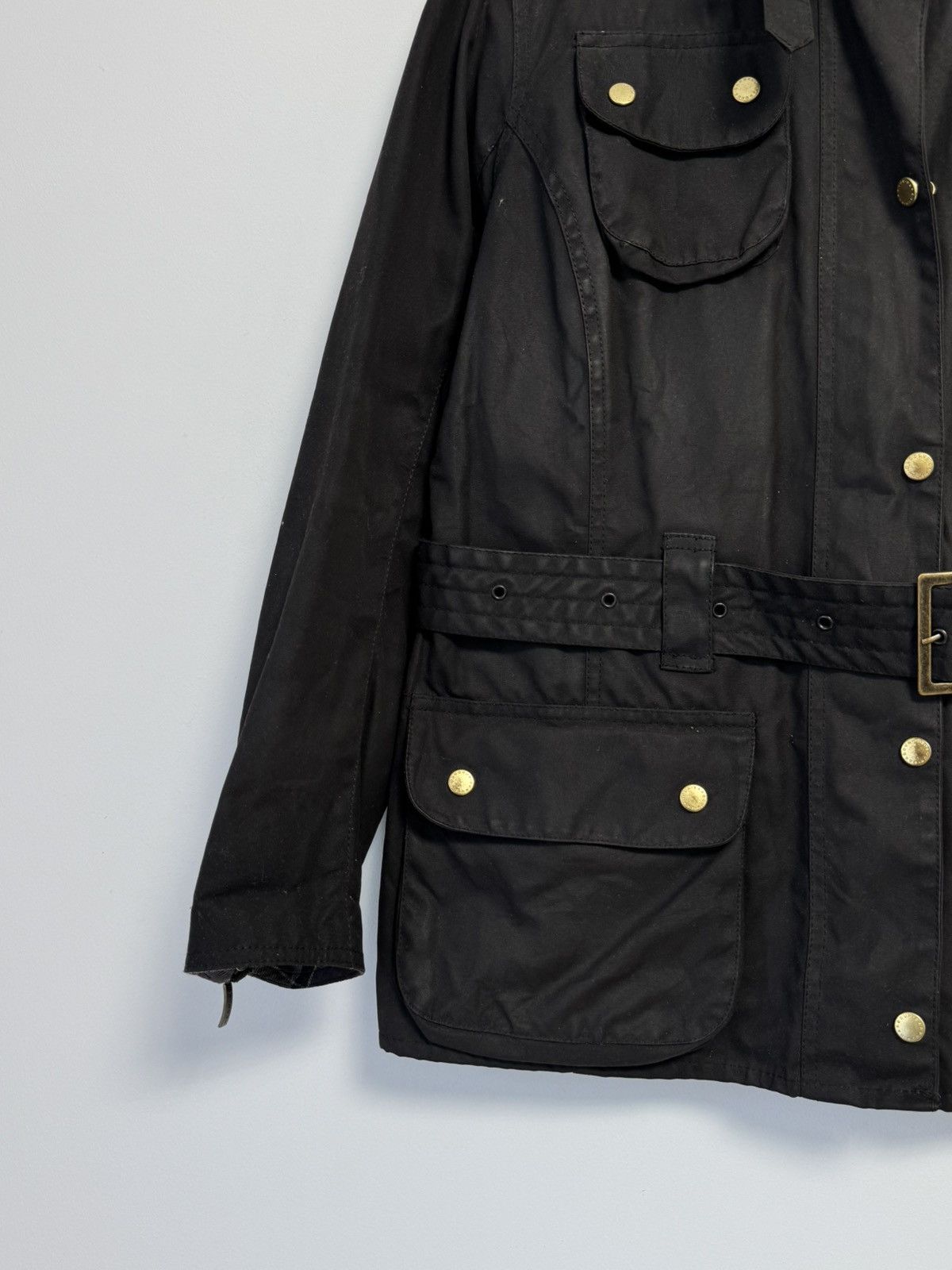 Barbour Barbour International L1925 Wax Made In England Motorcycle Size XL / US 12-14 / IT 48-50 - 4 Thumbnail