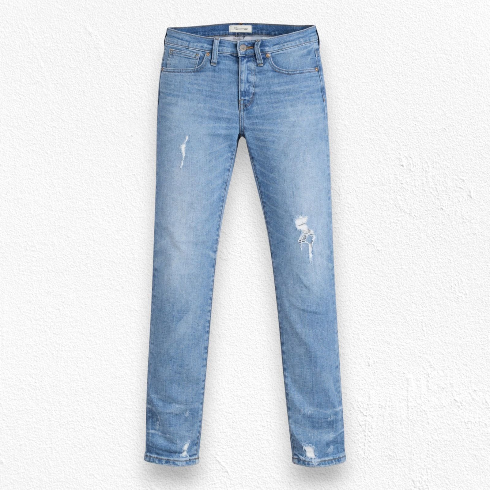 Madewell Madewell 9" High-Rise Light Distressed Skinny Jeans Size 27 Size 27" / US 4 / IT 40 - 1 Thumbnail