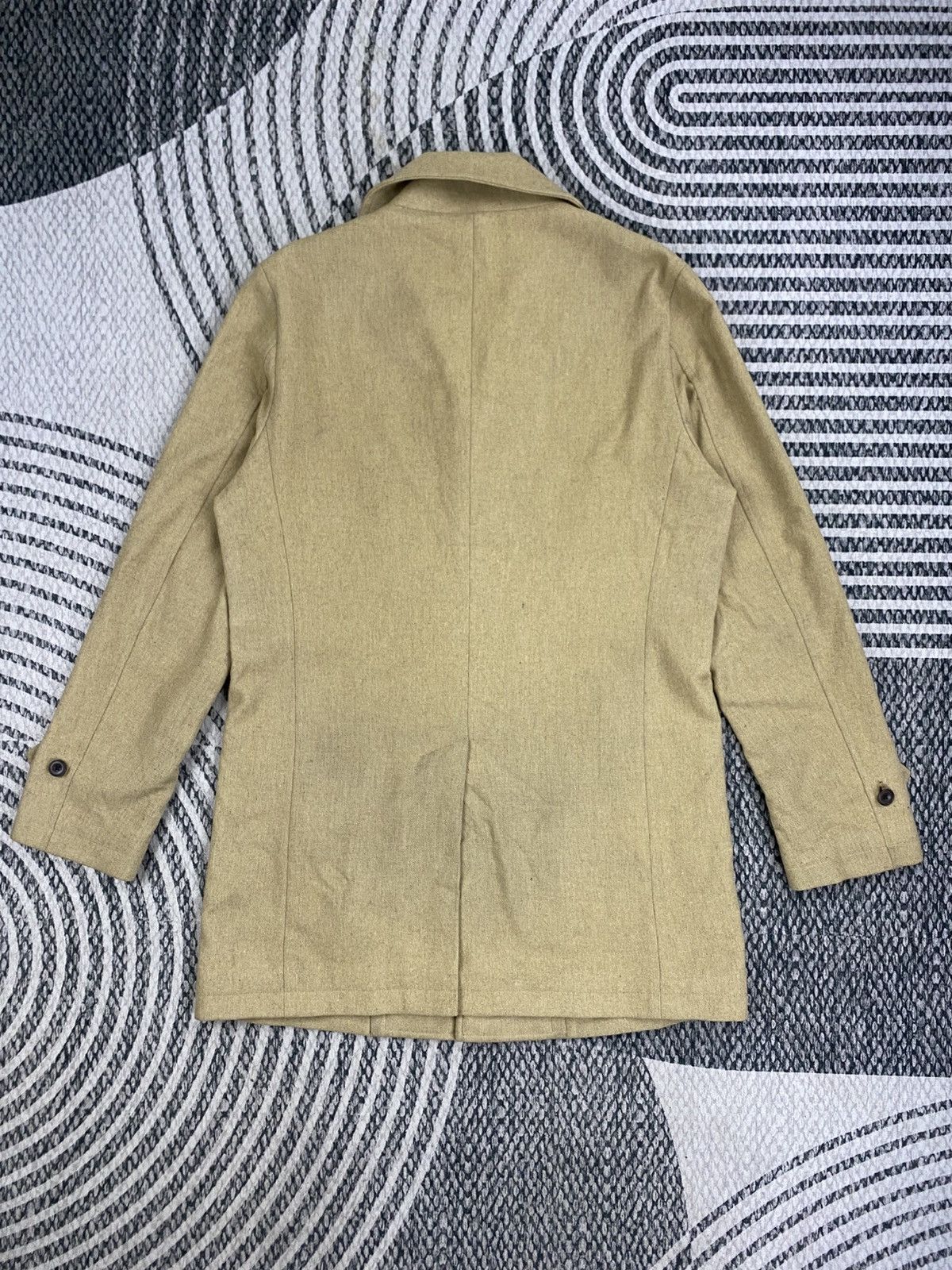 Kansai Yamamoto Vintage Kansai Man Double Collar Wool Overcoat Jacket Size US M / EU 48-50 / 2 - 2 Thumbnail