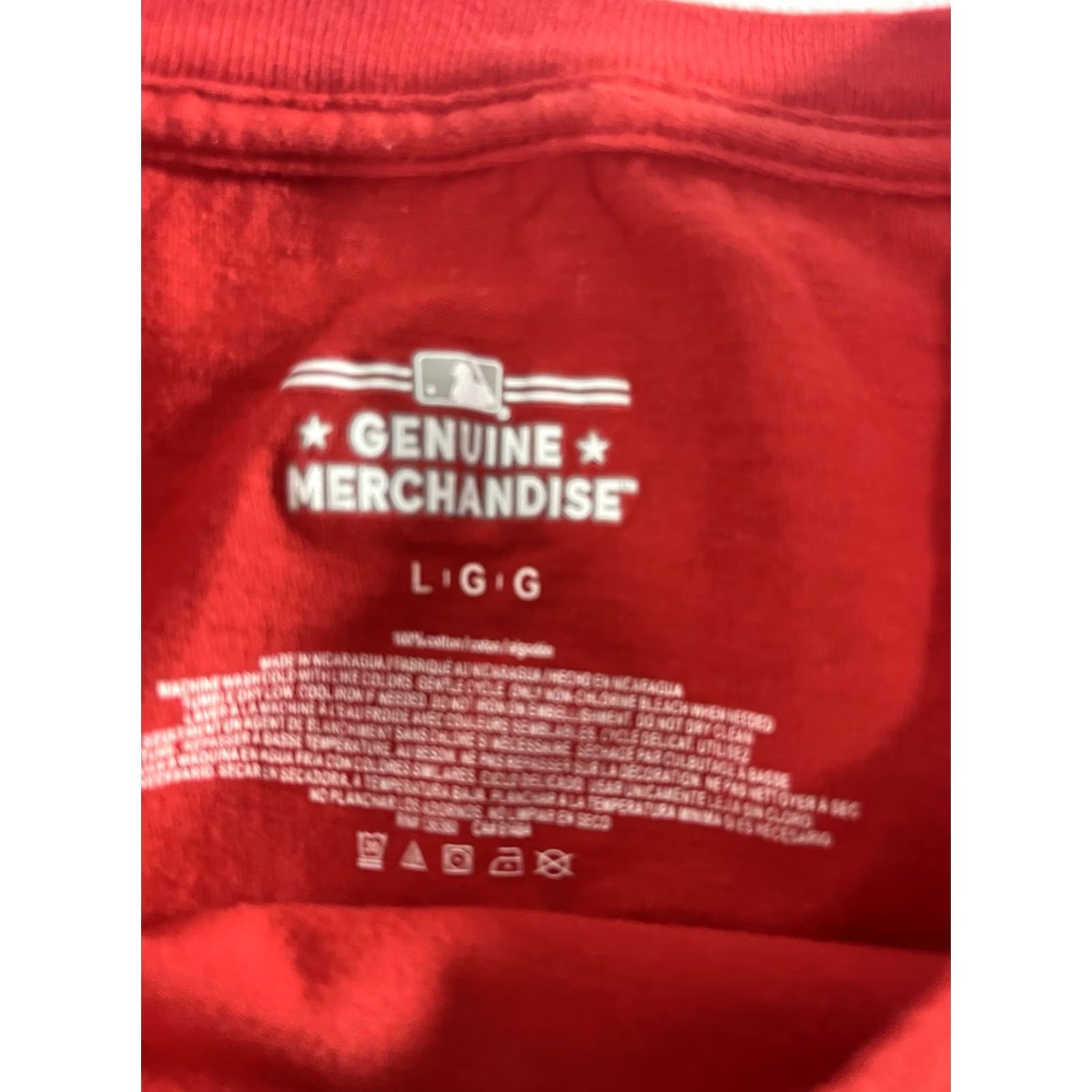 MLB Texas Ranger Men T Shirt Large MLB Red Shirt Men Large Red Texas Ranger Logo Shirt Size US L / EU 52-54 / 3 - 2 Thumbnail