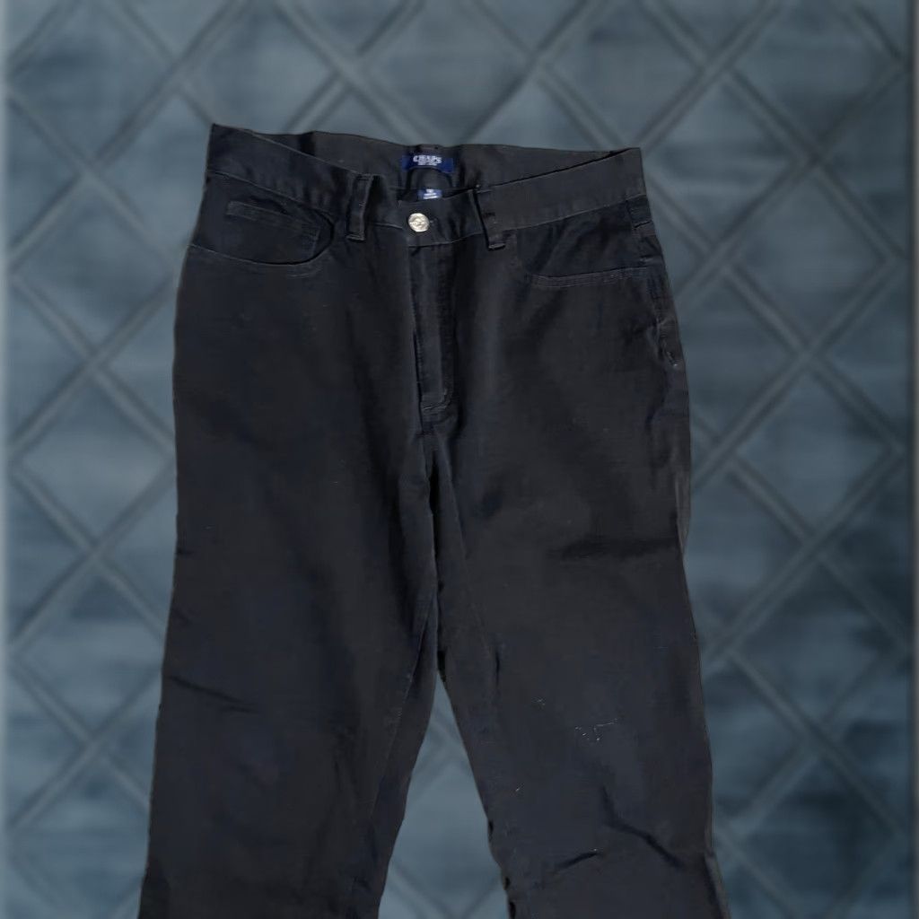 Chaps Chaps Jeans Women's 12 Black Straight Leg Low Rise Dark Wash Size 34" / US 12 / IT 48 - 1 Thumbnail