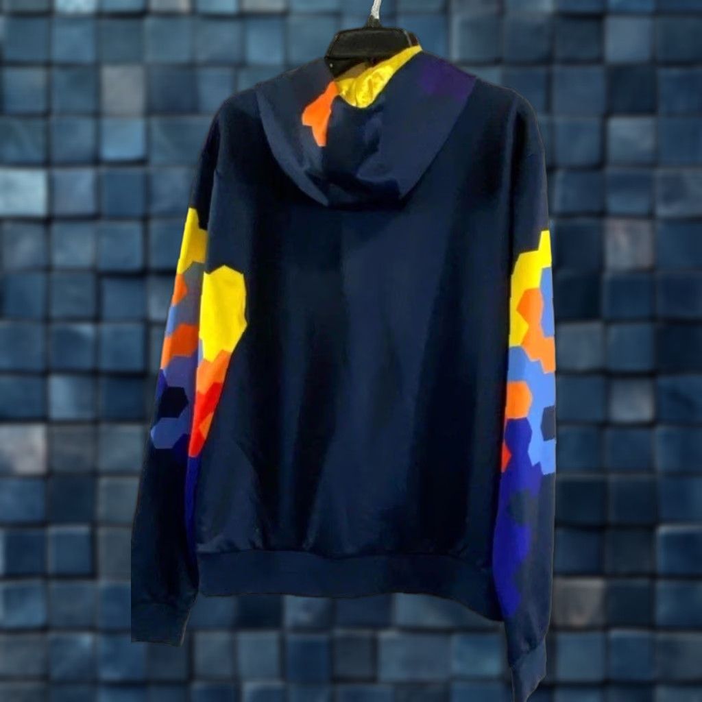 Vintage Makobi Navy Graphic Print Long Sleeve Hoodie Pockets ZipUp Size L Men’s Size US L / EU 52-54 / 3 - 1 Thumbnail