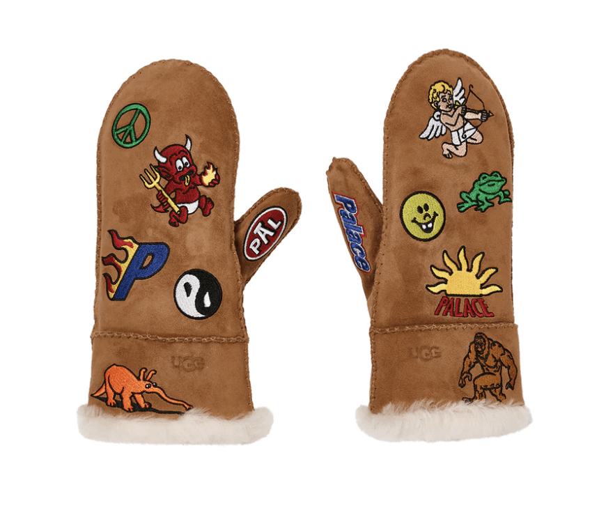Palace × Ugg (L/XL) palace ugg sheepskin mitten chestnut | Grailed