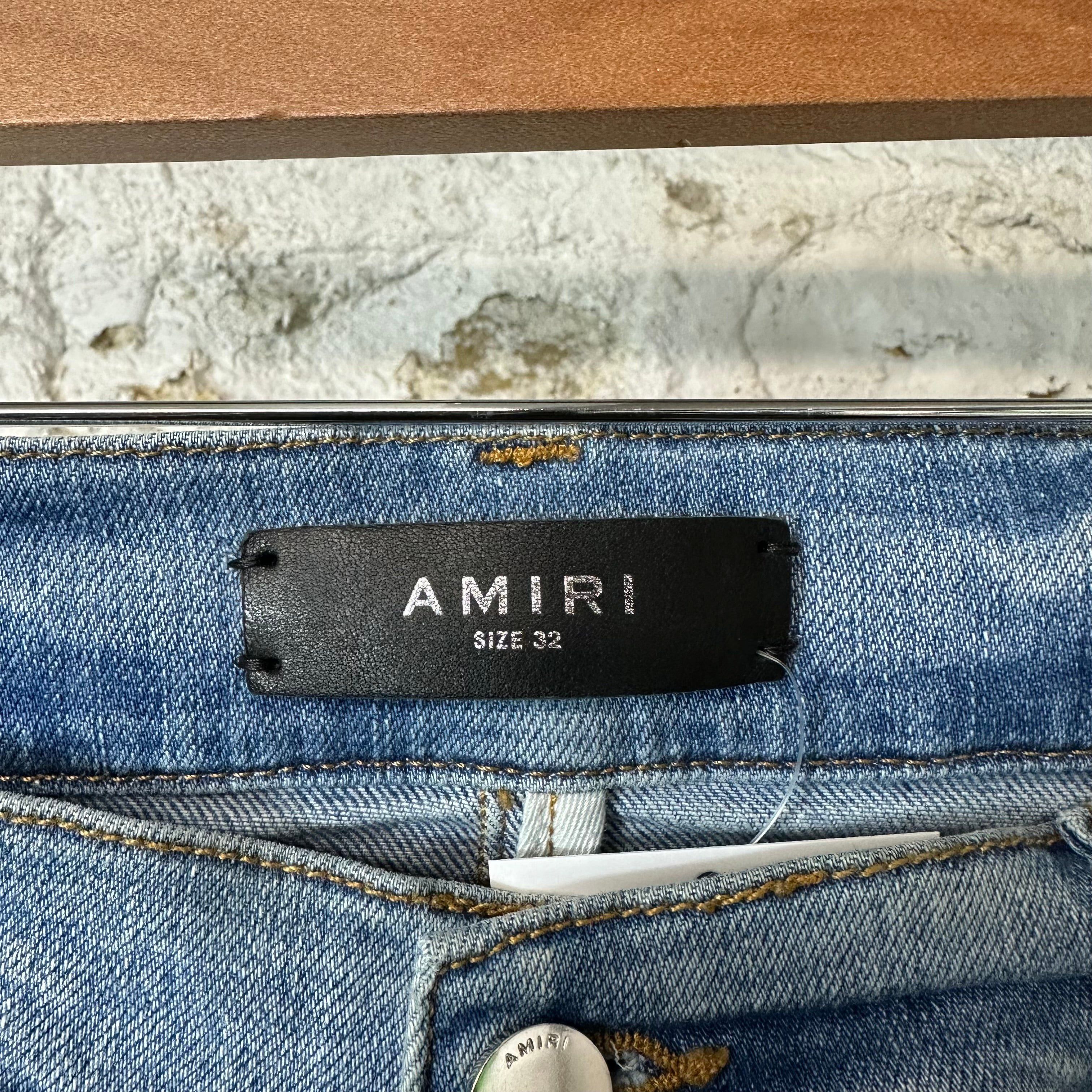 Amiri Amiri Plain Blue Shotgun Denim Jeans Sz 32 Size US 32 / EU 48 - 3 Thumbnail