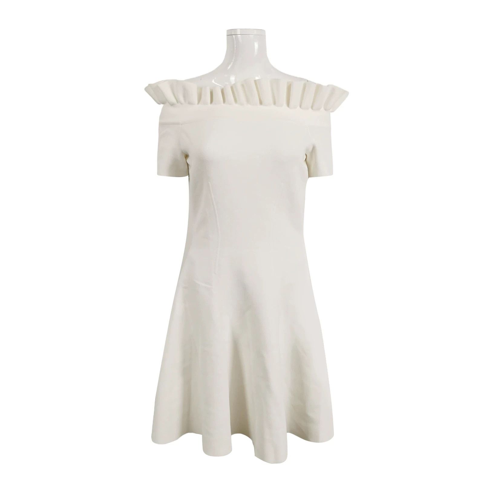 Alexander McQueen Alexander McQueen Solid Lace Off-Shoulder Dress M Size M / US 6-8 / IT 42-44 - 1 Thumbnail