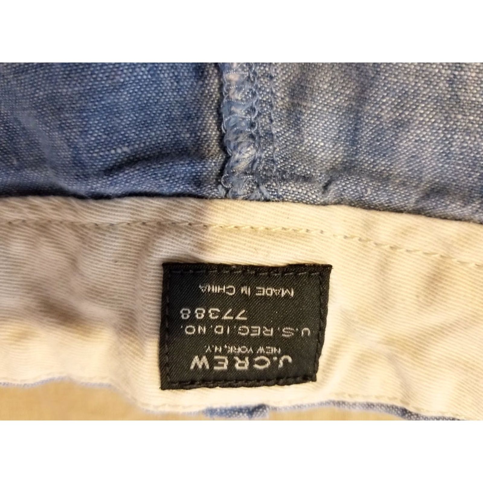 J.Crew J. Crew Mens Shorts Blue Linen Chino 34 35 Size US 34 / EU 50 - 4 Thumbnail