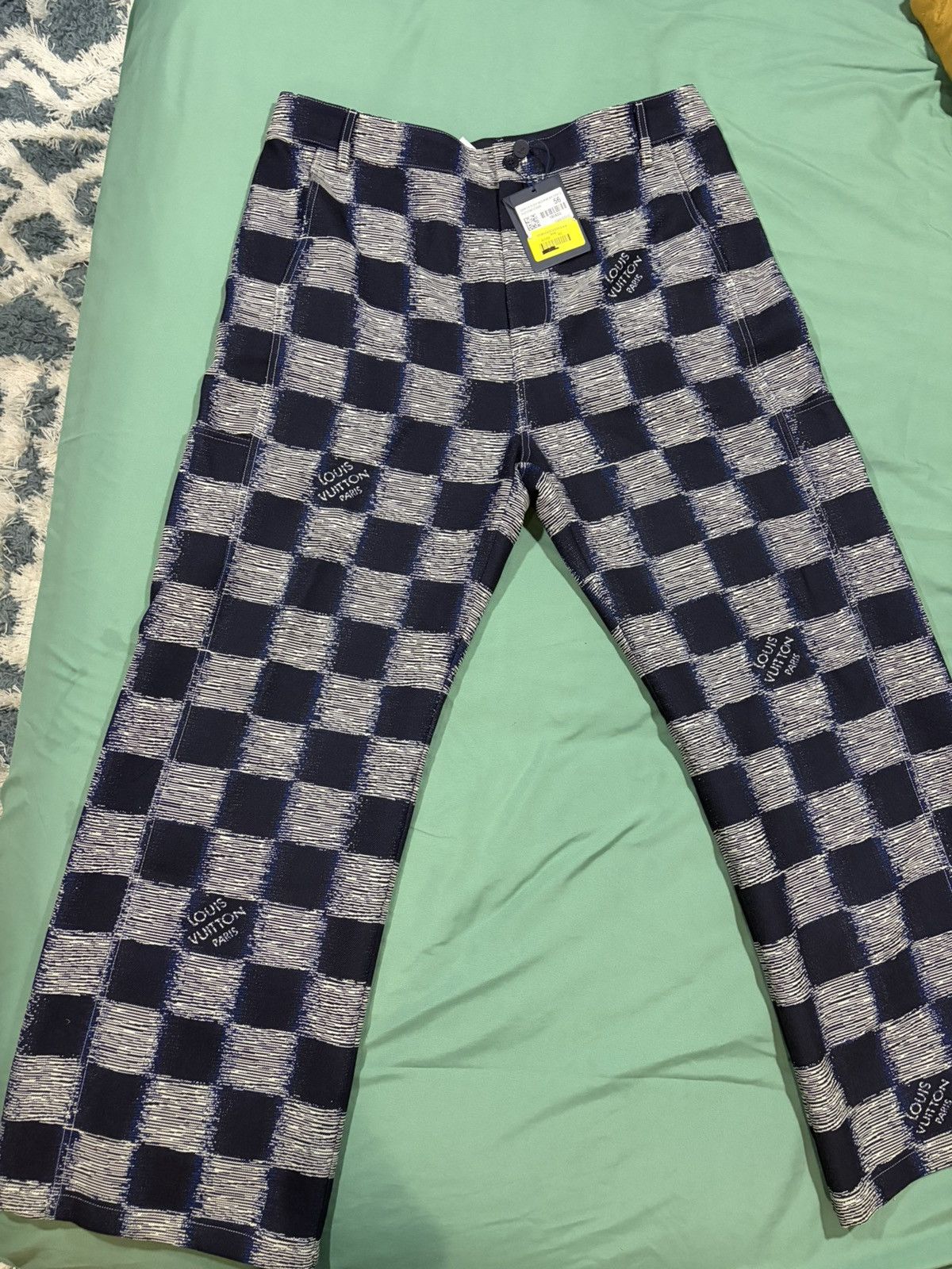 Louis Vuitton AUTHENTIC Damier Rush Workwear Wool Pants sz.56 Size US 40 / EU 56 - 9 Thumbnail