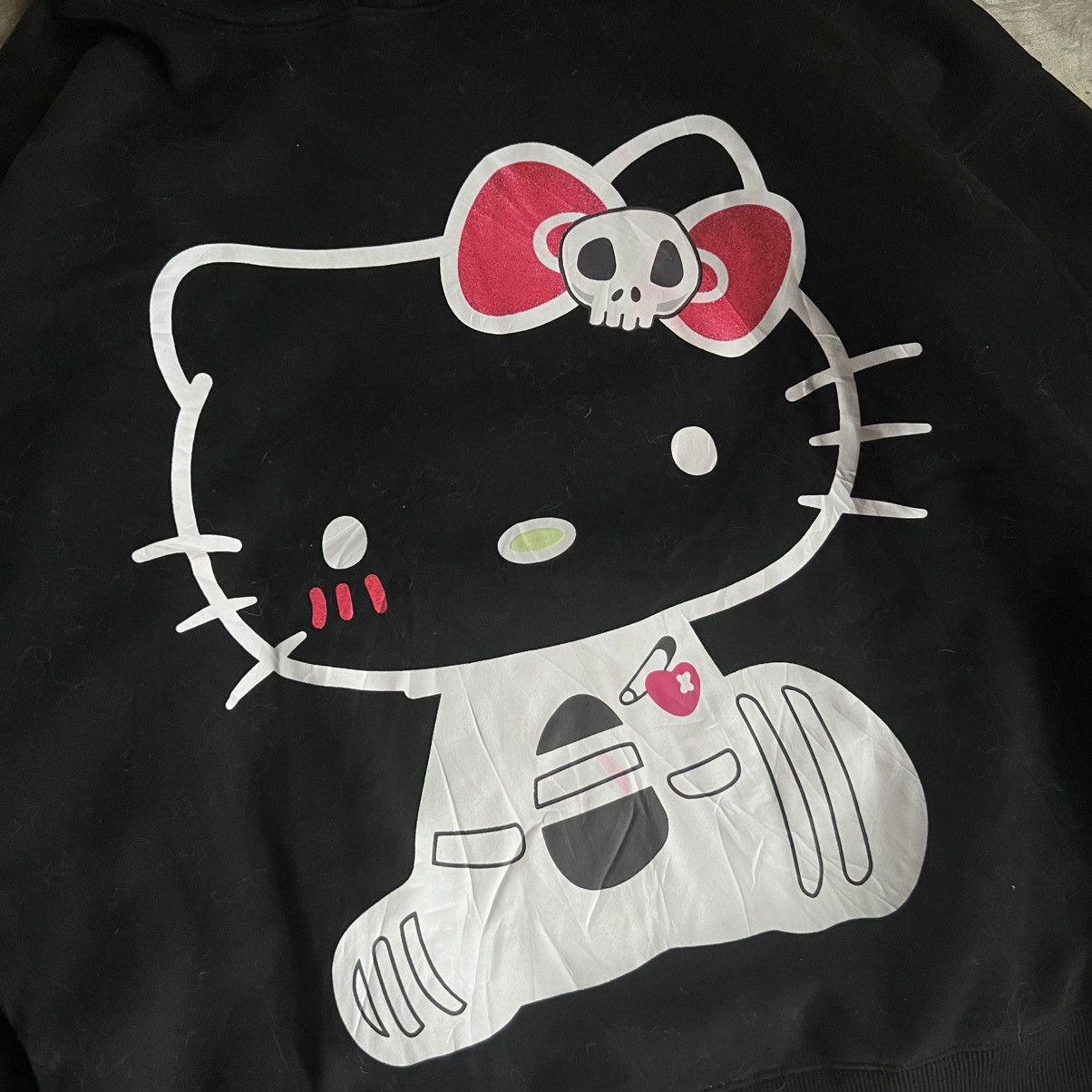 Cartoon Network 2000’s Hello Kitty Vkei Style Fur Hoodie jacket Size ONE SIZE - 6 Thumbnail