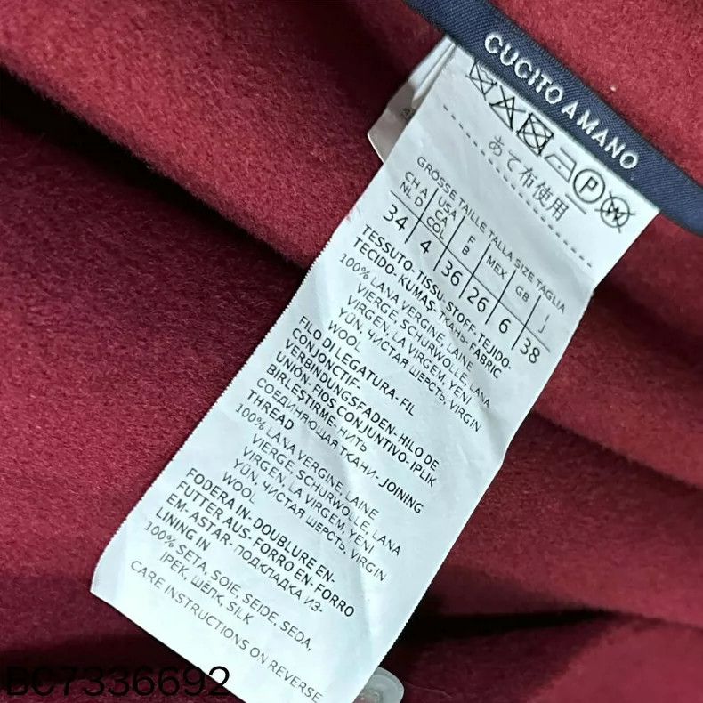 Max Mara Max Mara Burgundy Livia Wool Coat Size M / US 6-8 / IT 42-44 - 6 Thumbnail
