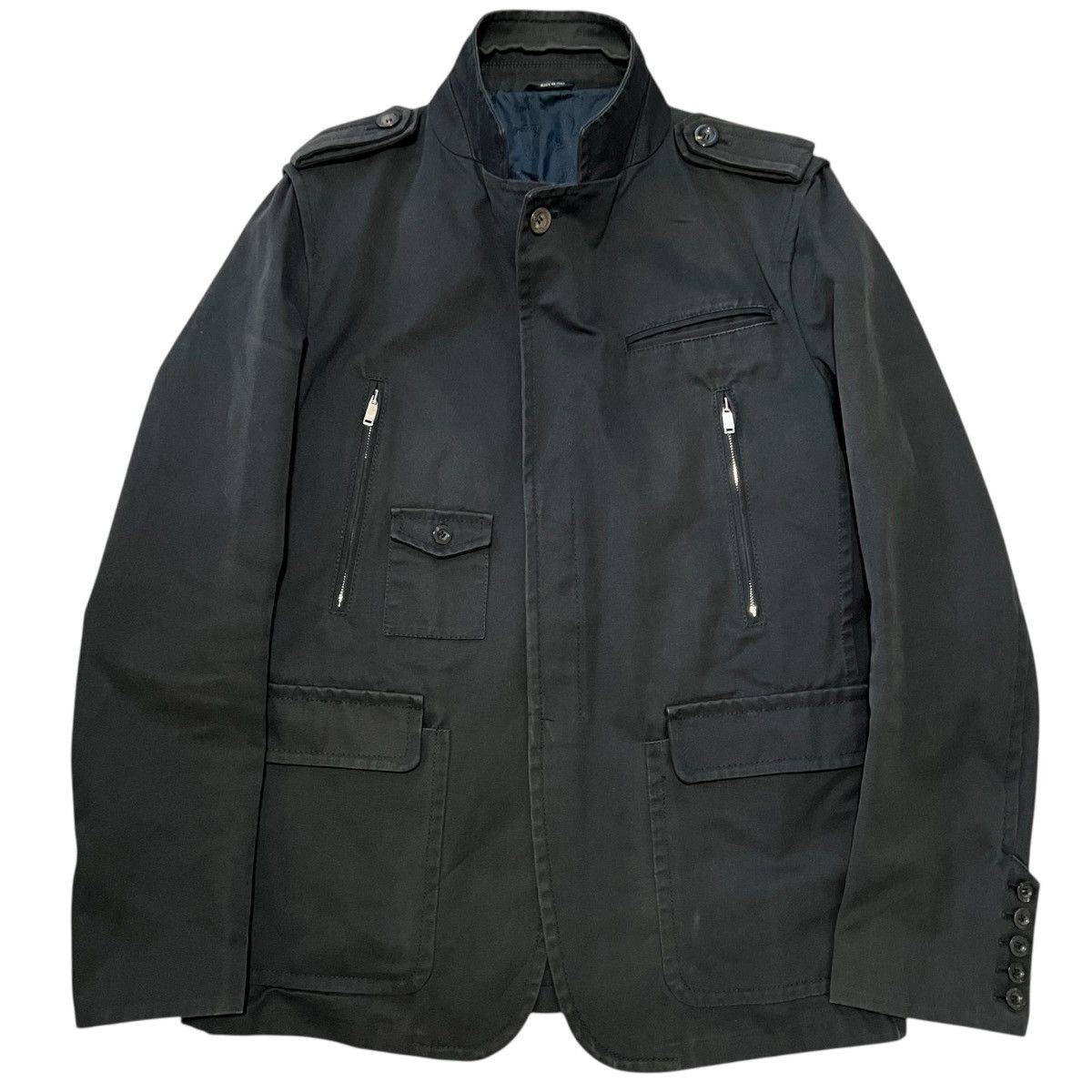 Gucci GUCCI 2007AW Sherry Line Fly Front Military Jacket Size US M / EU 48-50 / 2 - 3 Thumbnail