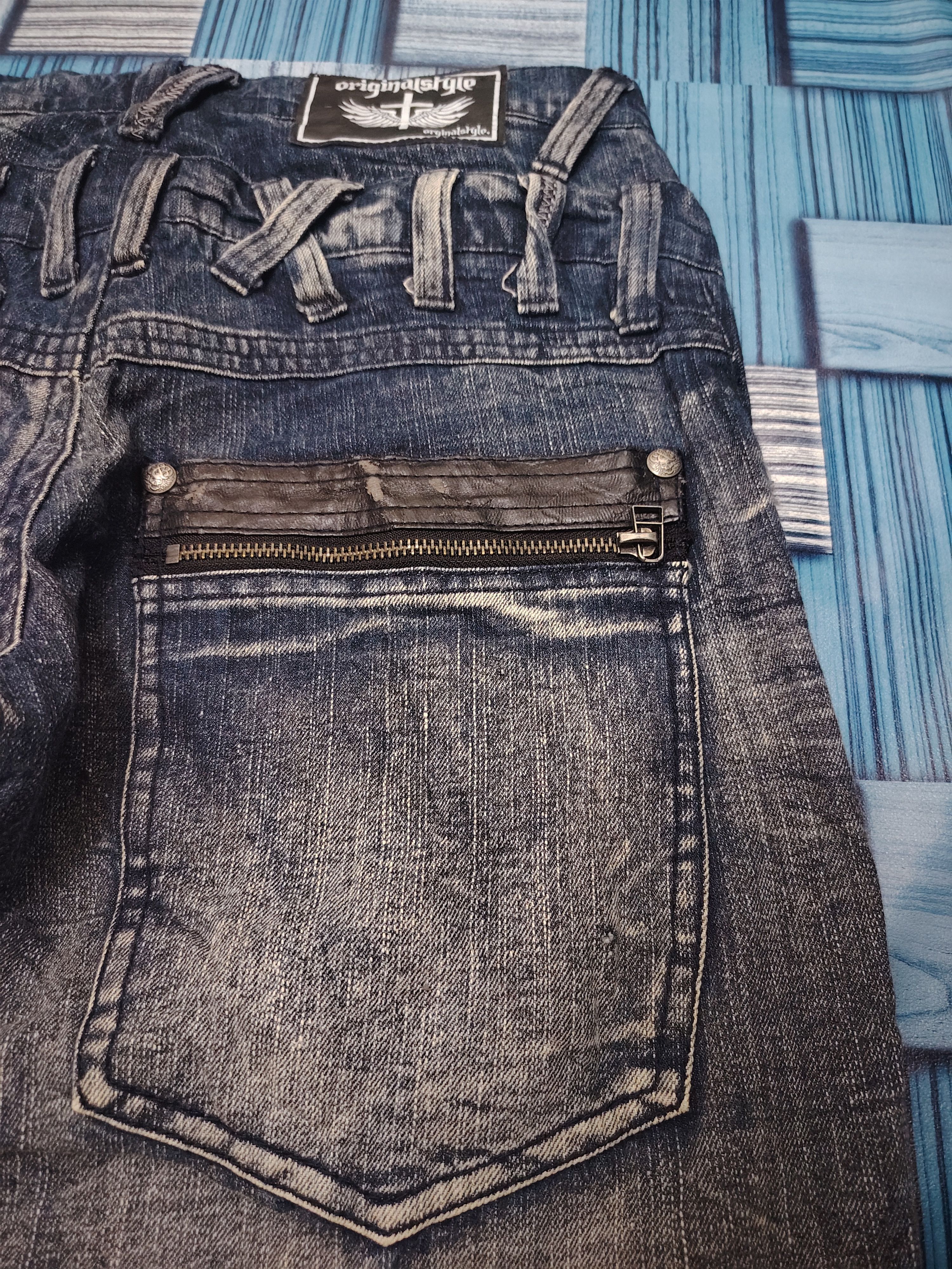 Who Decides War Japanese Originalstyle Double Waist Distressed jeans Patches Size US 30 / EU 46 - 21 Thumbnail