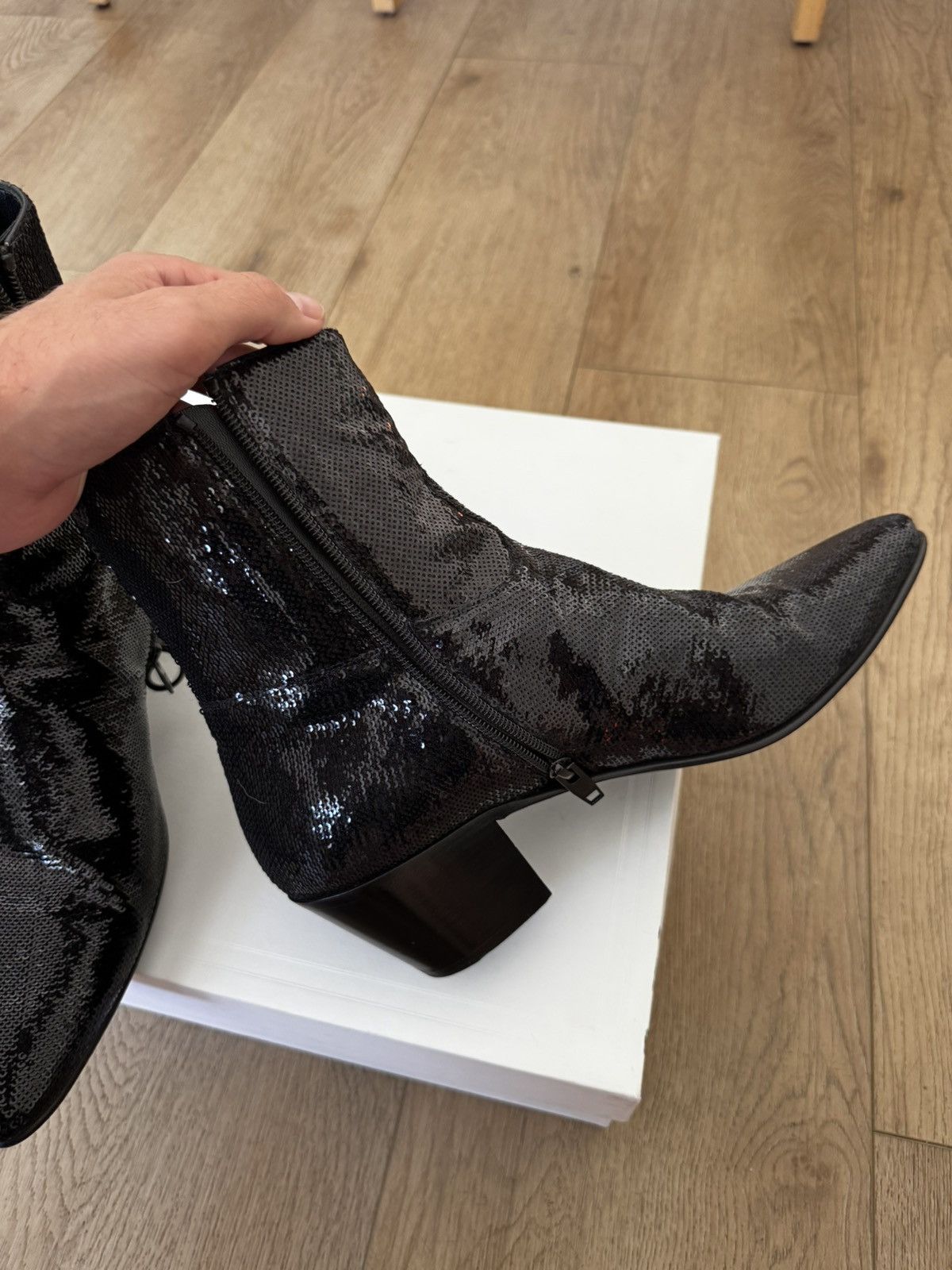 Celine Rare Sequins Jacno Boots Size US 10 / EU 43 - 5 Thumbnail