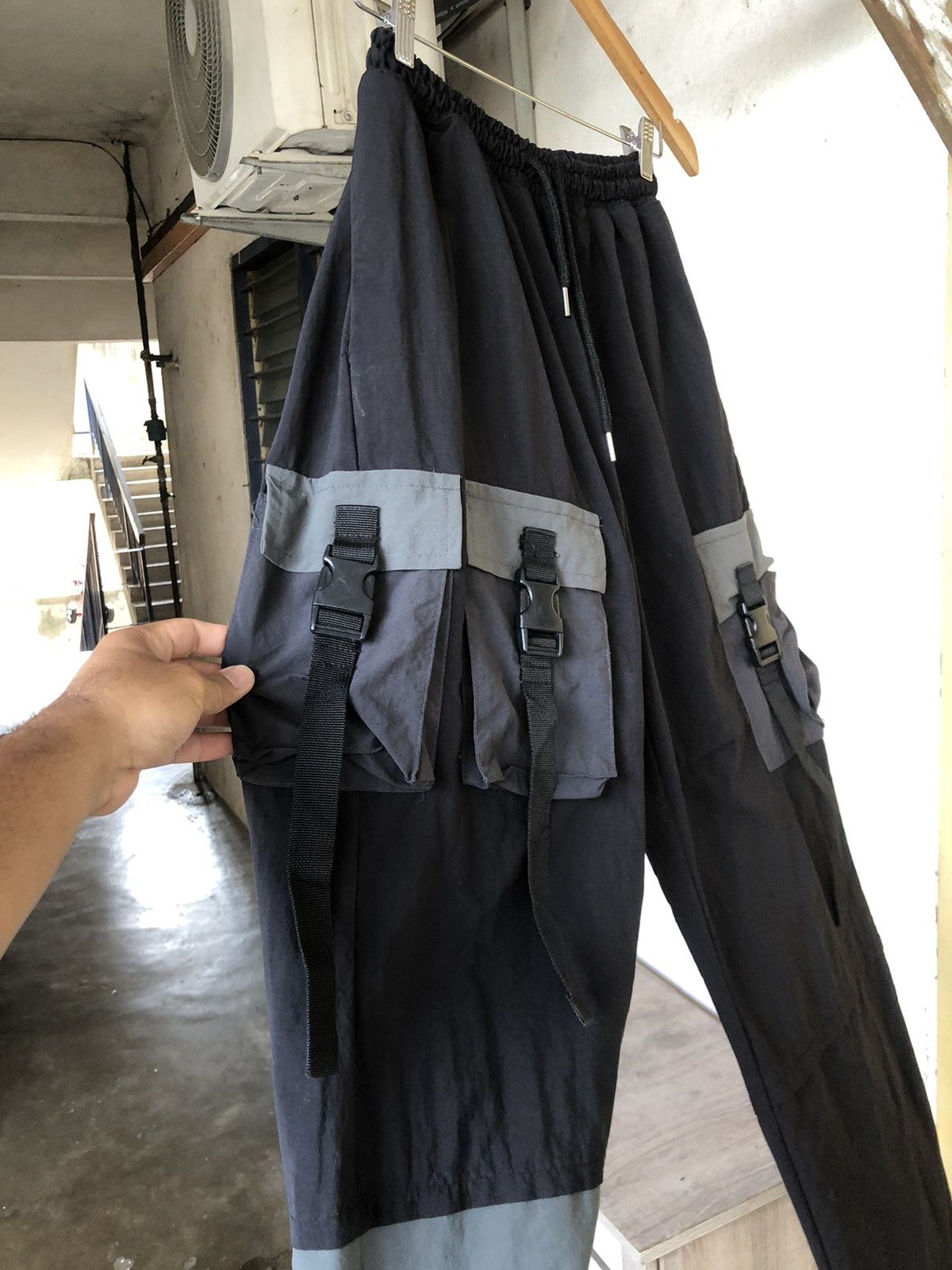 Japanese Brand Rare🔥 A-Wende Multipocket Parachute Pants Size US 30 / EU 46 - 6 Thumbnail