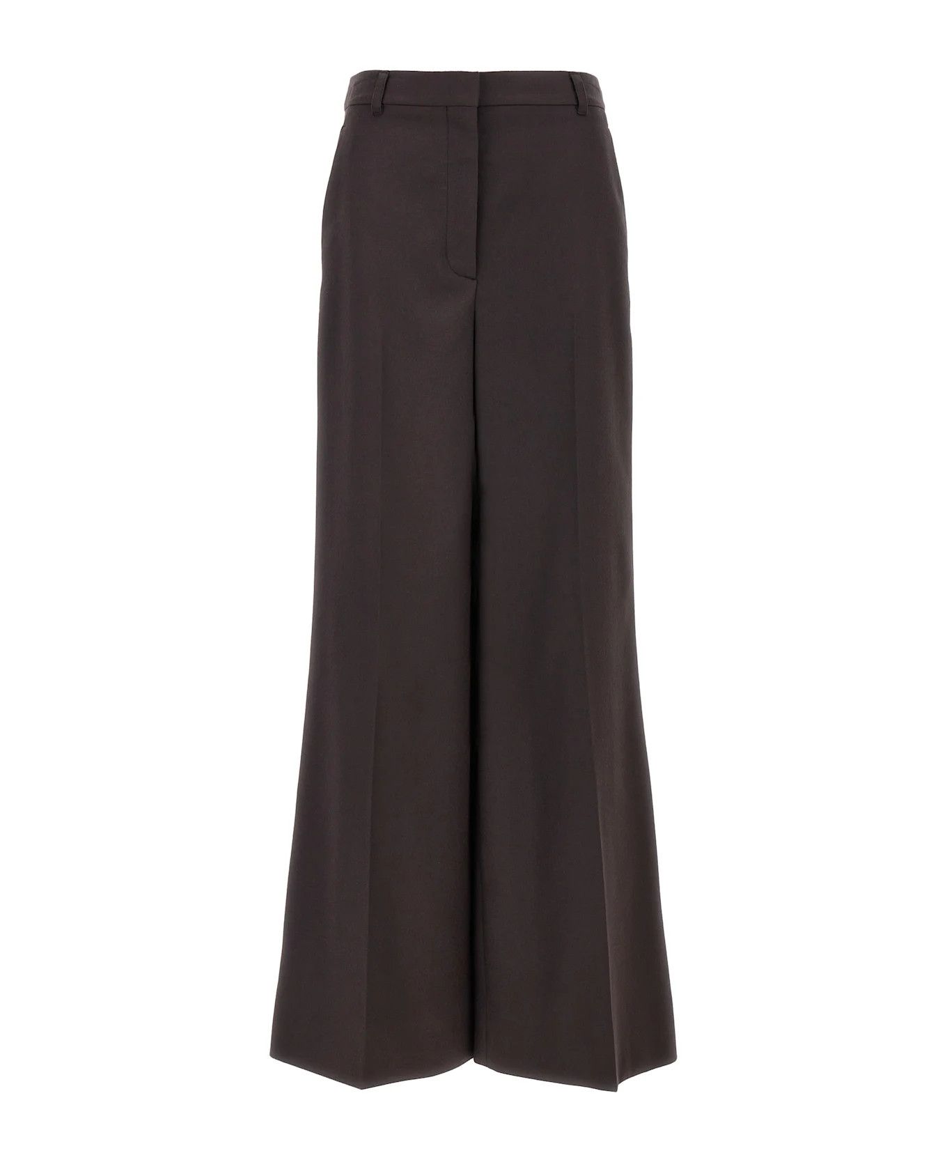 Stella McCartney o1s22i1n1024 Flannel Flared Pants in Brown Size 28" / US 6 / IT 42 - 1 Thumbnail