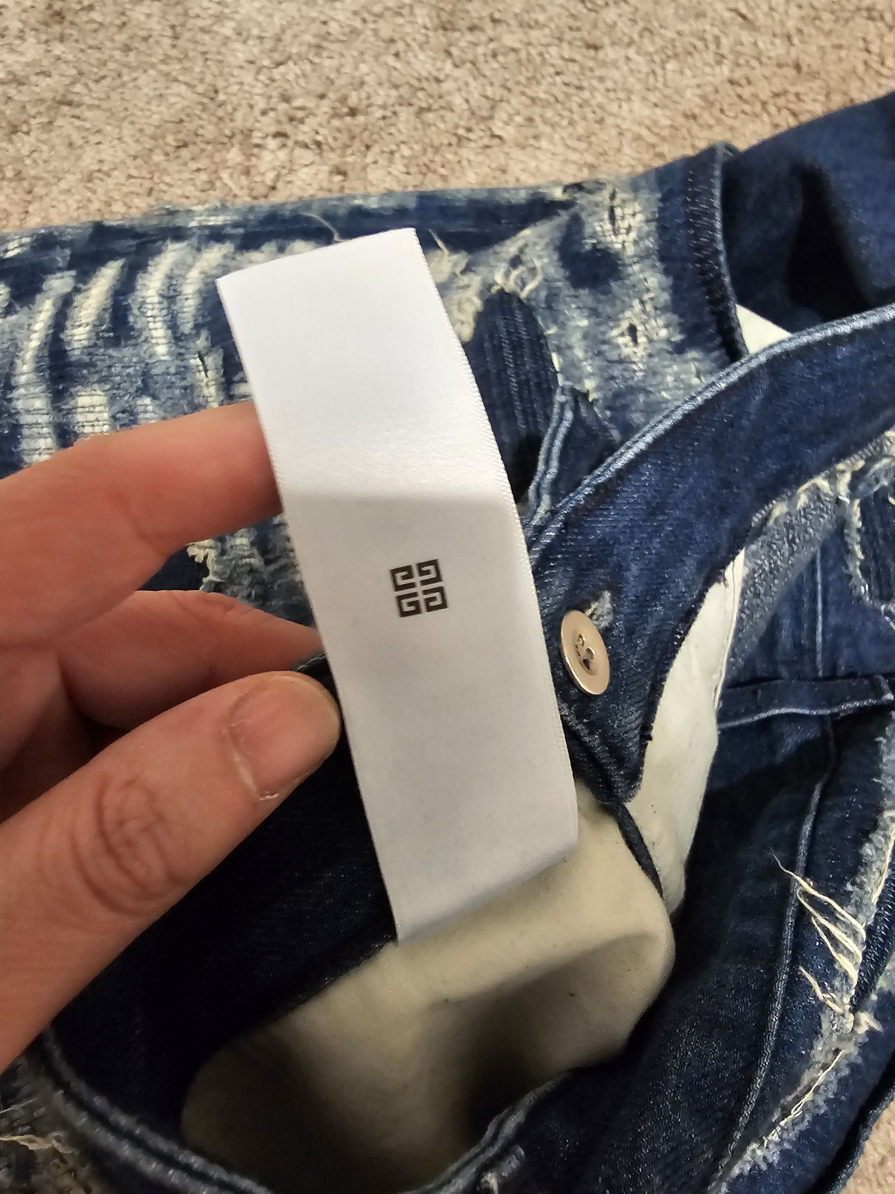 1017 ALYX 9SM × Ends Repair × Givenchy Givenchy Matthew Williams Distressed Boro Jeans AW22 ALYX Size US 32 / EU 48 - 9 Thumbnail