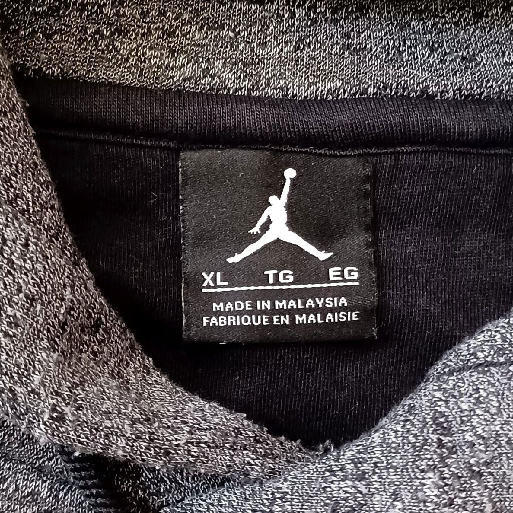 Jordan Brand Nike Air Jordan Hoodie Men XL Gray Jumpman Logo Sweatshirt Pro Supps Zip Pockets Size US XL / EU 56 / 4 - 2 Thumbnail