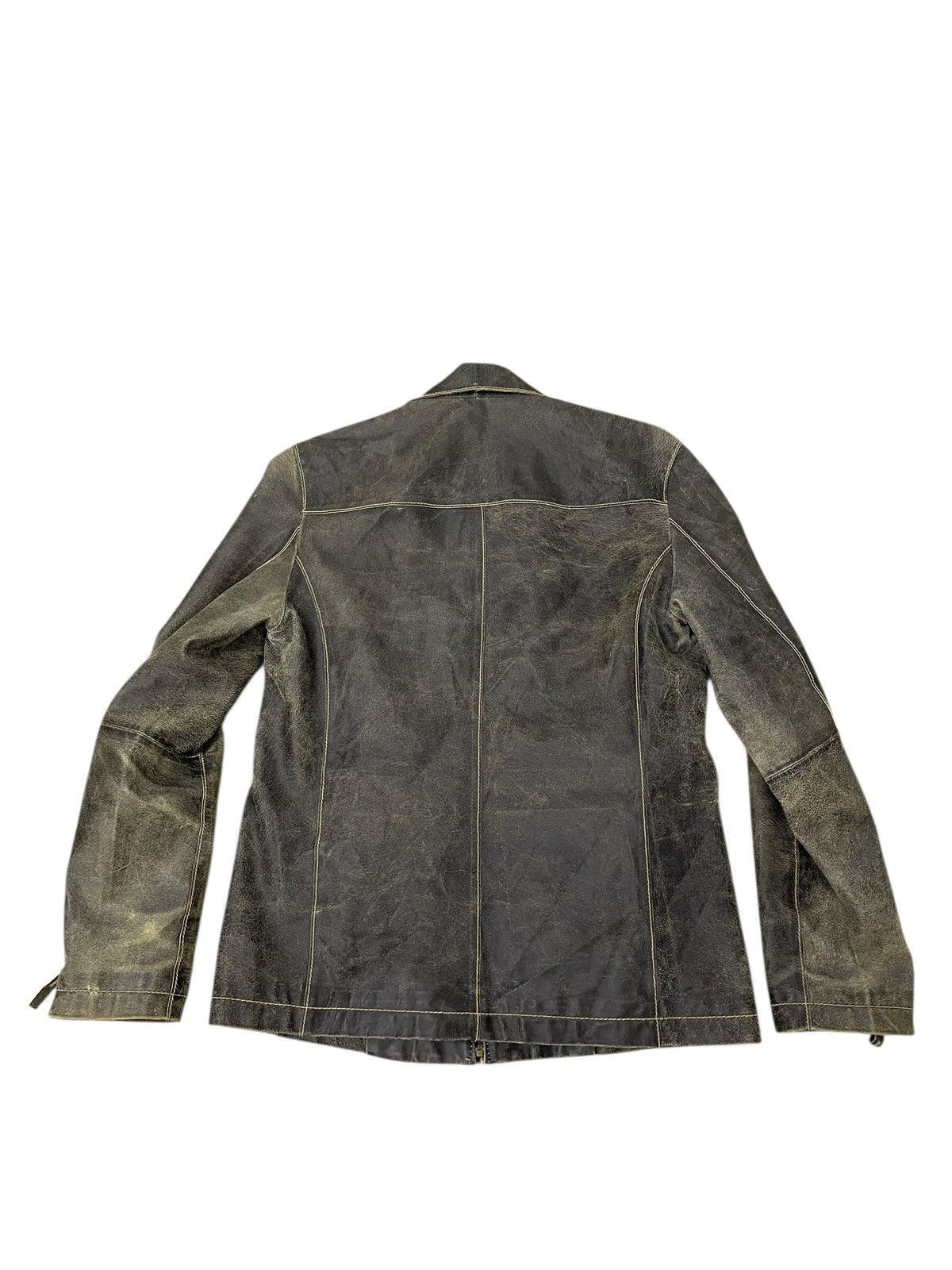 Japanese Brand Blistered Leather Jacket Admix Japan Cowhide Slim 7🟩0 Size US M / EU 48-50 / 2 - 15 Thumbnail