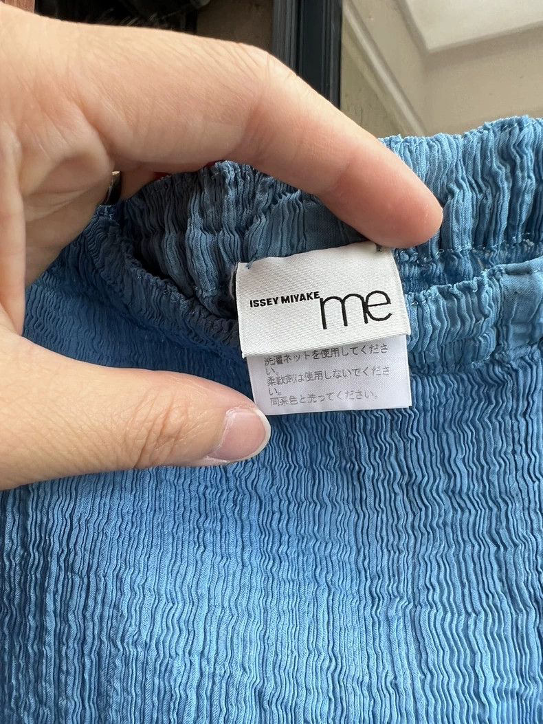 Issey Miyake Issey Miyake size:one size Blue crepe short-sleeved shirt Size S / US 4 / IT 40 - 7 Thumbnail