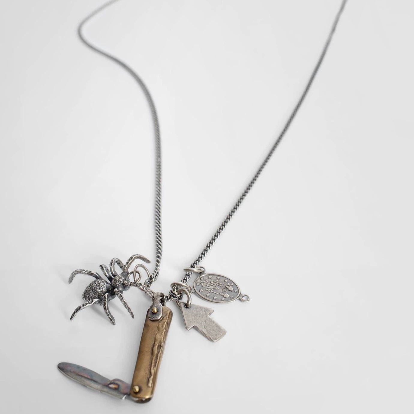 Goti Goti Distressed Spider Knife 925 Silver 74 Necklace Size ONE SIZE - 1 Thumbnail