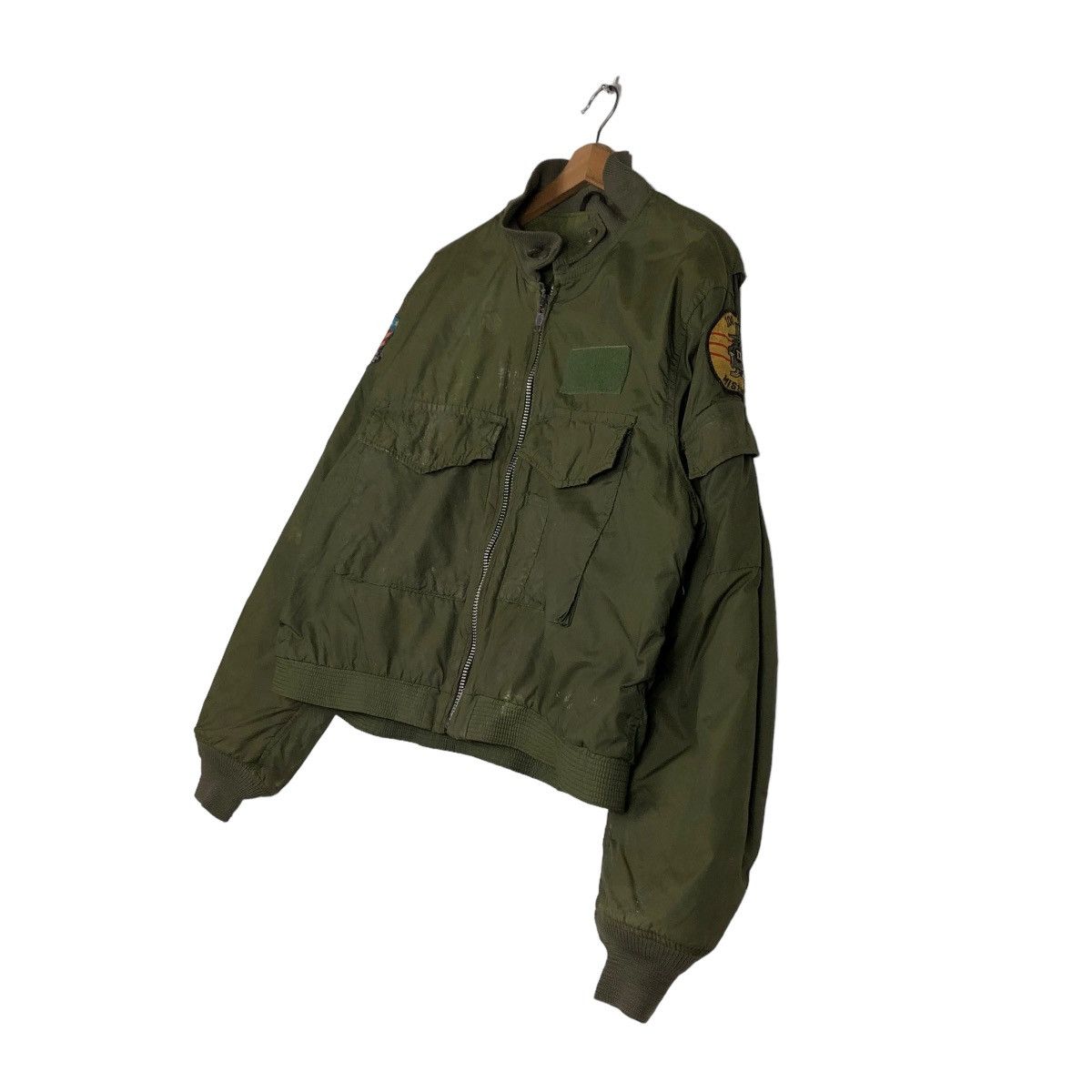 Vintage 🔥VINTAGE 60’s FLY BOMBER JACKET MILITARY MADE IN USA Size US L / EU 52-54 / 3 - 4 Thumbnail