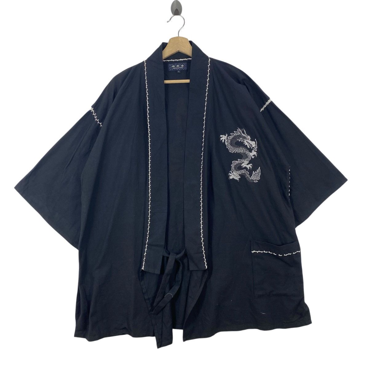 Vintage Vintage KIRAKUMONO KIMNONO HAORI DRAGON Japanese Embroide Size US XXL / EU 58 / 5 - 3 Thumbnail