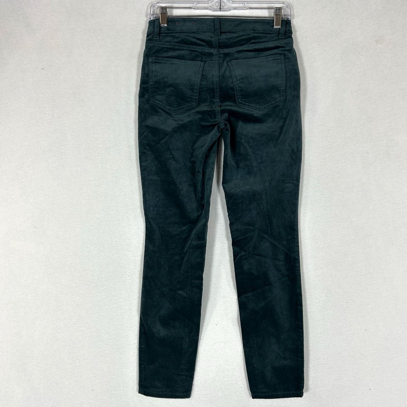 Talbots Talbots Flawless Five Pockets Jegging Pants Womens 0P Green Velour 0P Jeans Skinny Pocketed Modern Classic Slim Rise Mid Petite Size 25" / US 0 / IT 36 - 7 Thumbnail